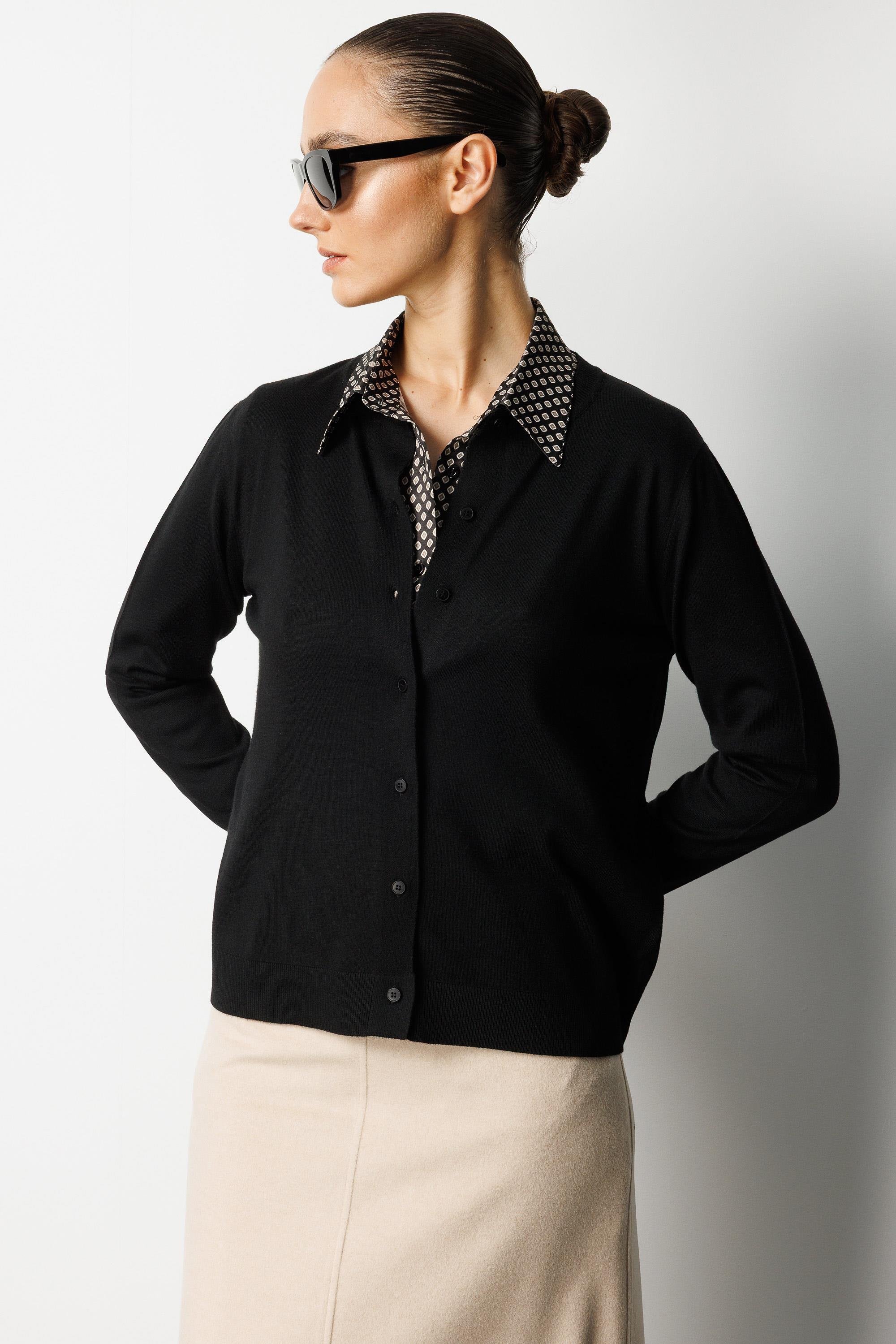 O Yaka Uzun Kol Hırka