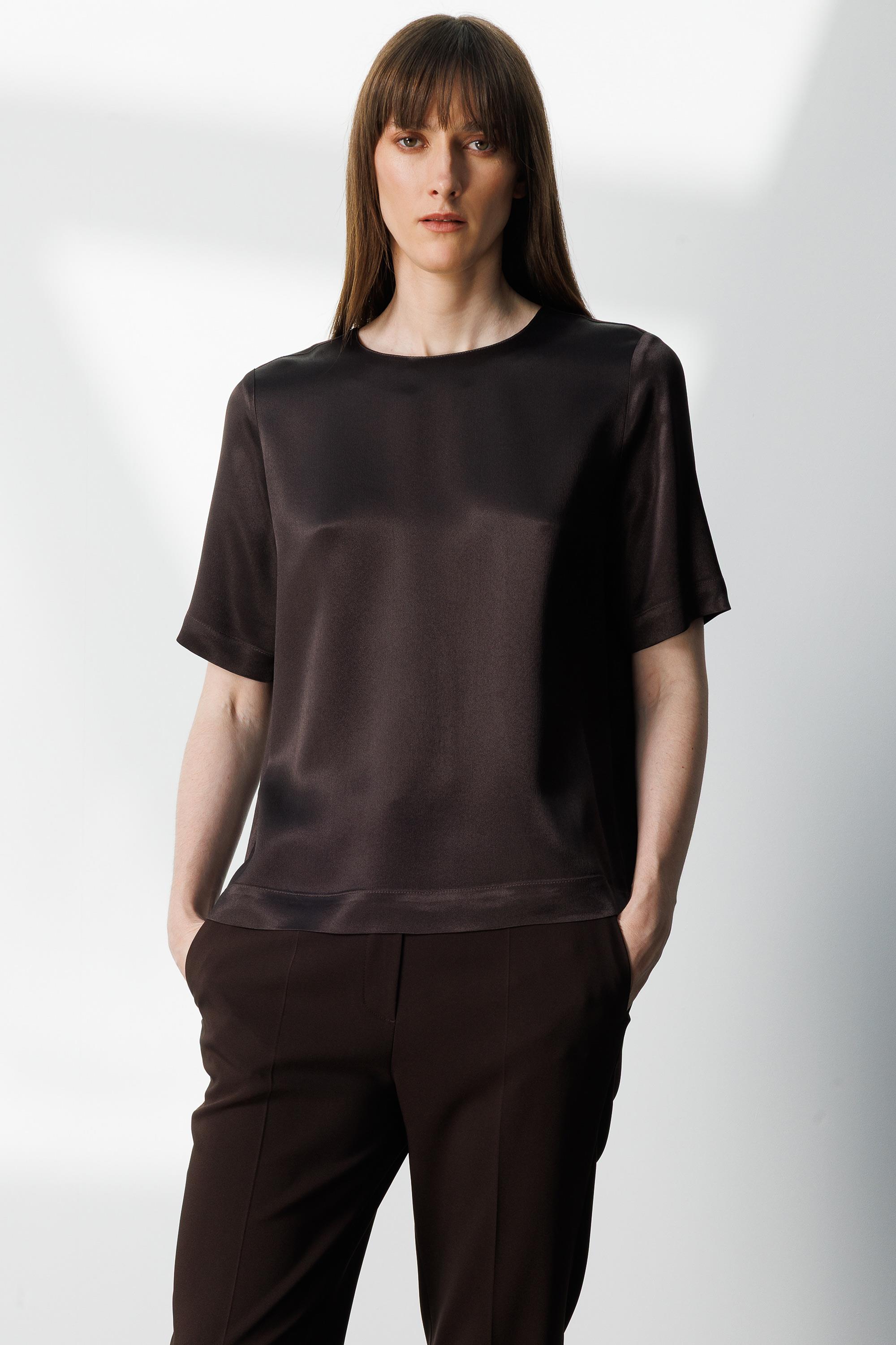 O Yaka Yarım Kol Bluz