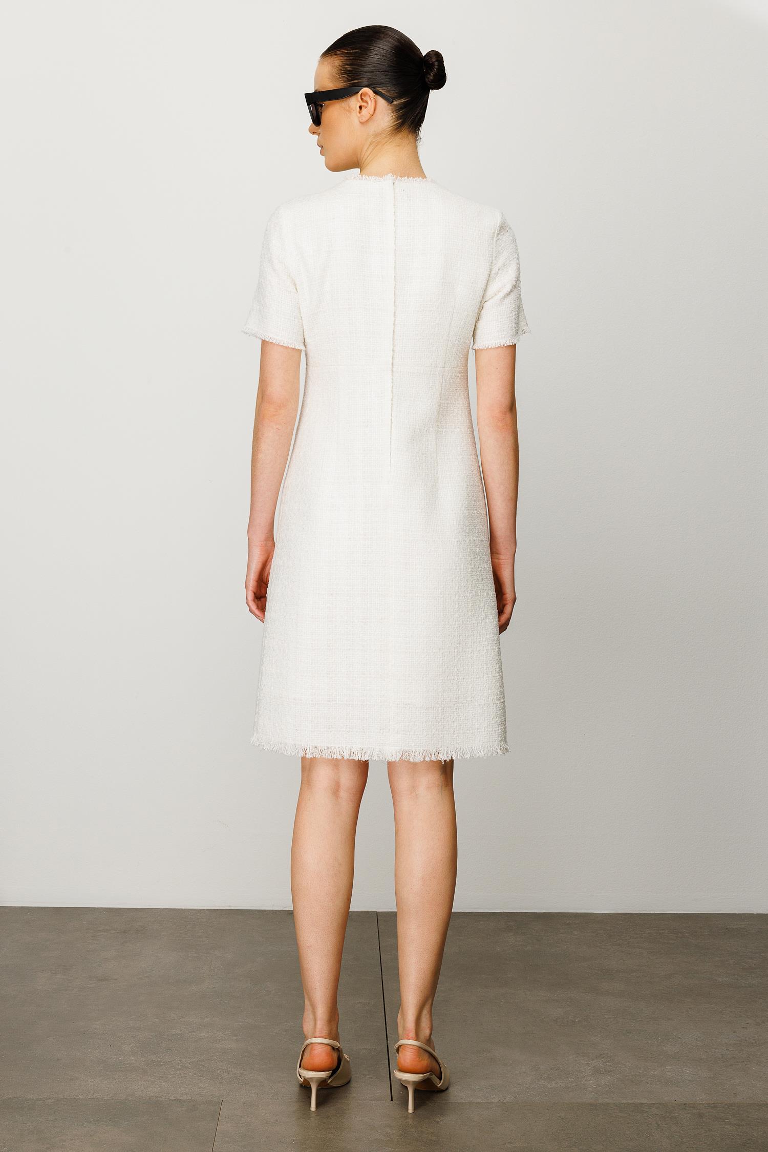 O Yaka Yarım Kol Elbise