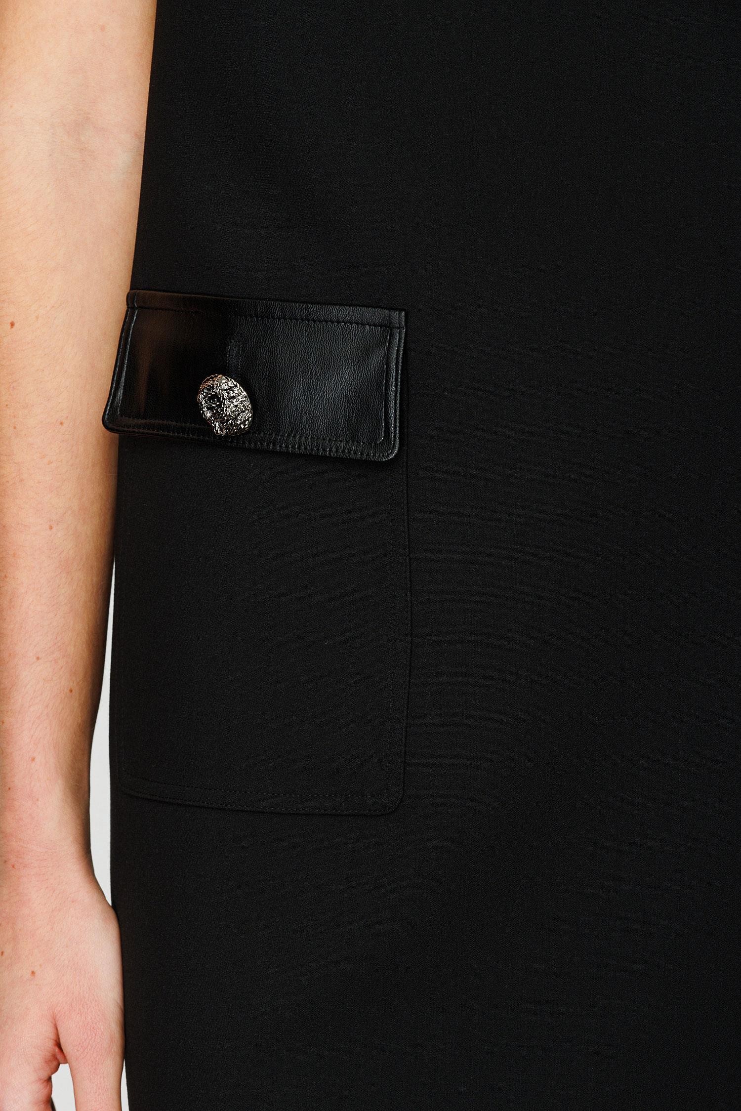 O Yaka Yarım Kol Midi Elbise