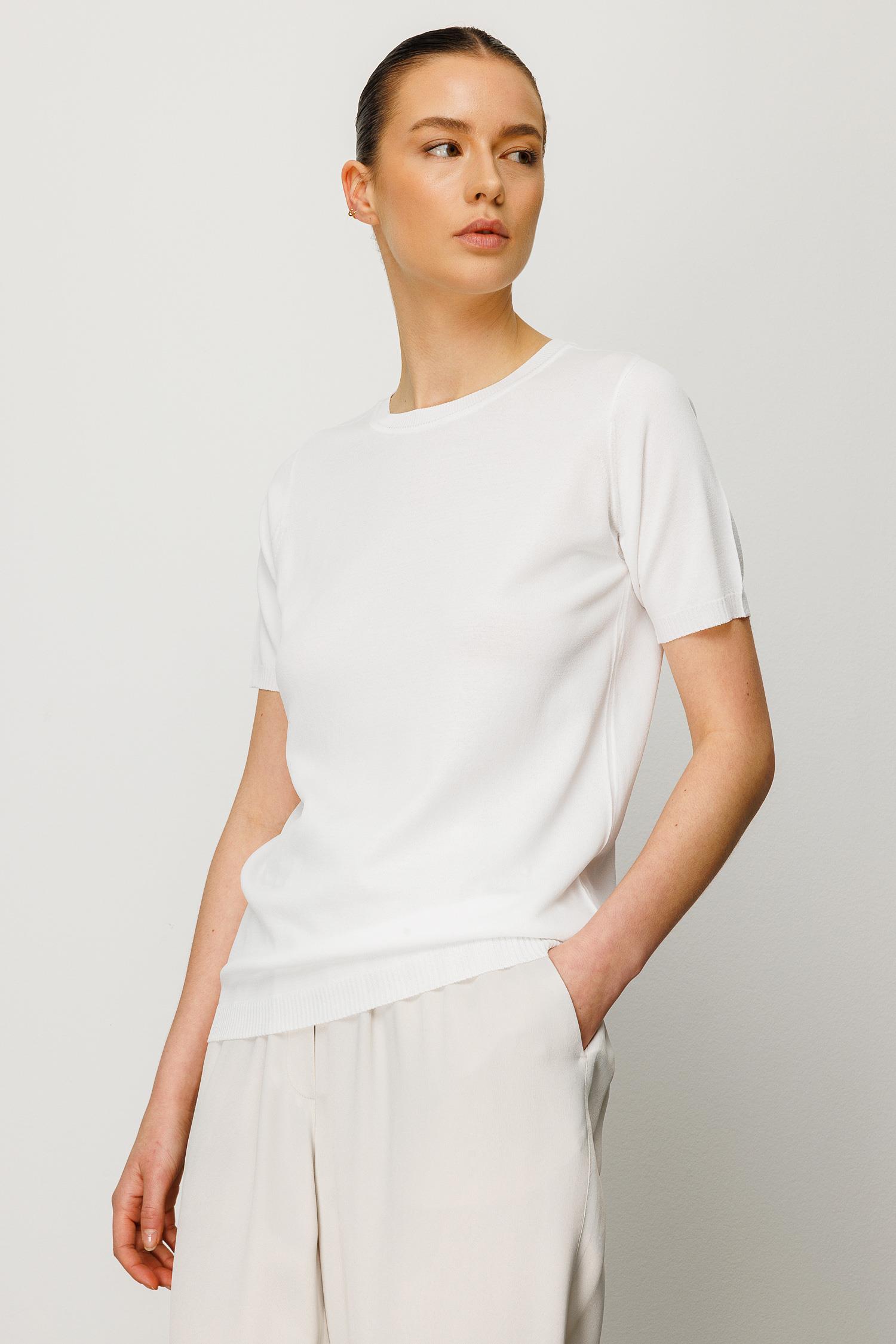 O Yaka Yarım Kol Triko