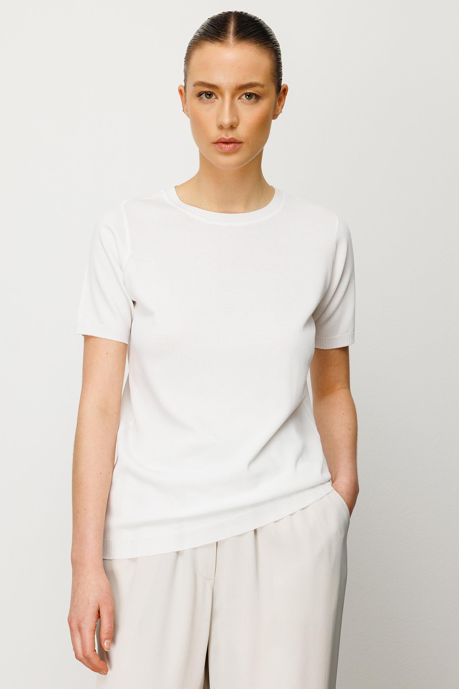 O Yaka Yarım Kol Triko