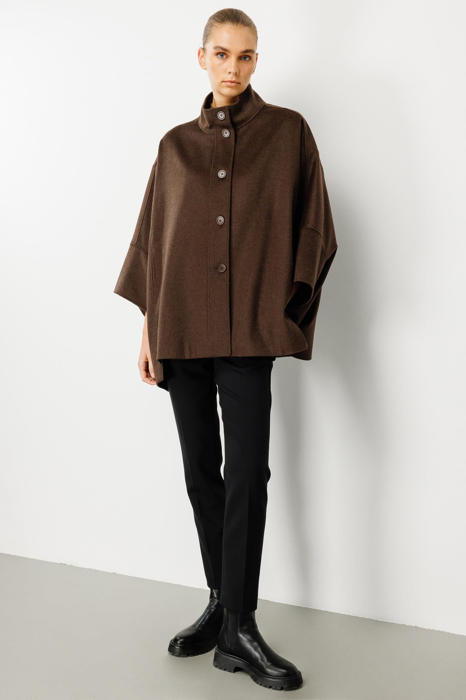 Önden Düğmeli Oversize Kaban