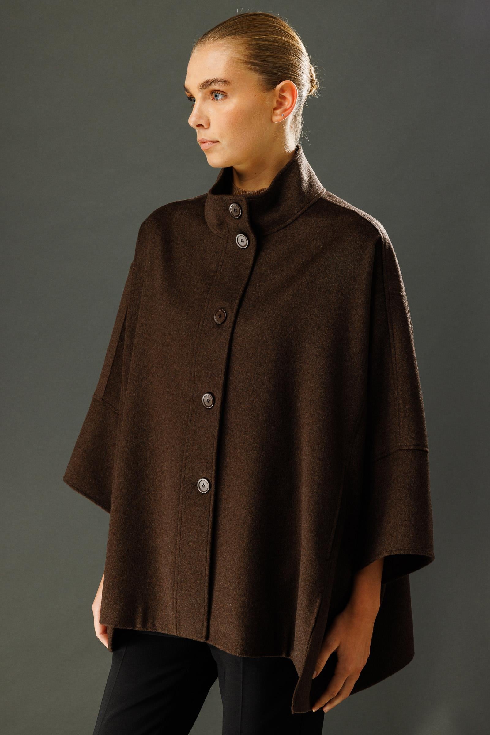 Önden Düğmeli Oversize Kaban