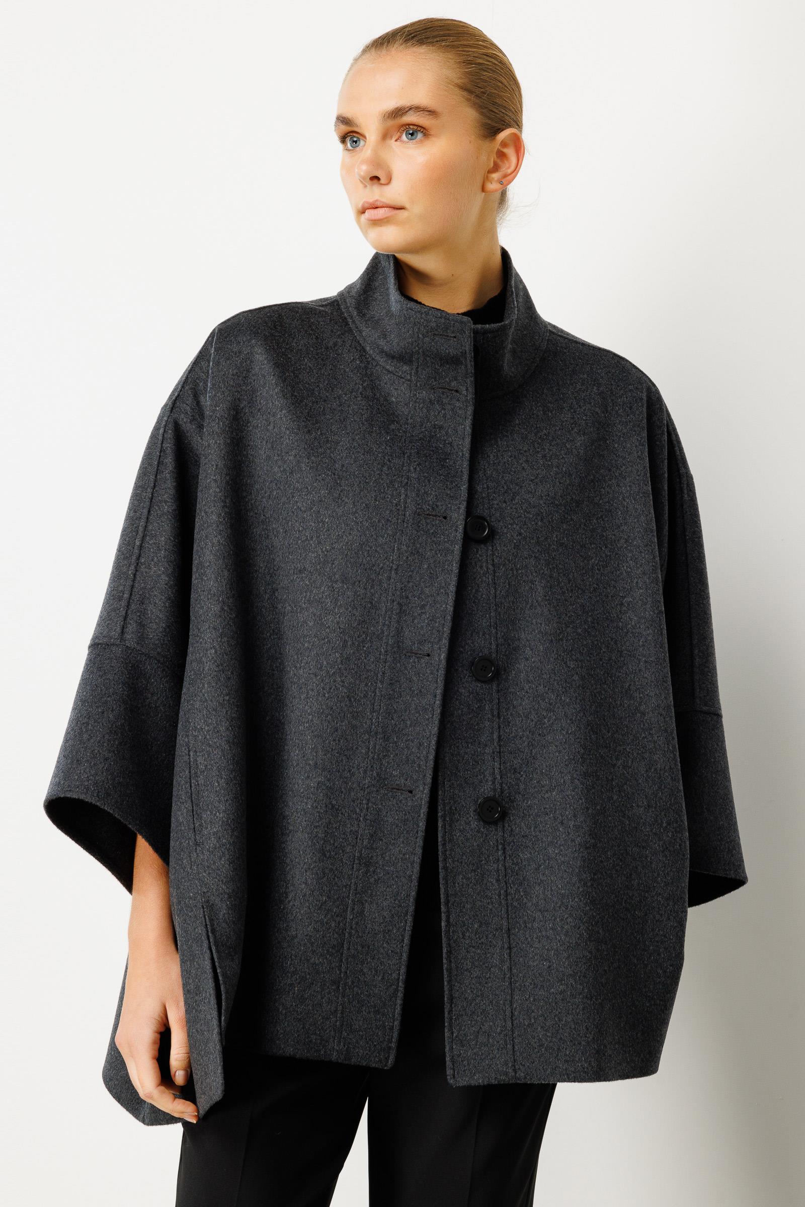Önden Düğmeli Oversize Kaban