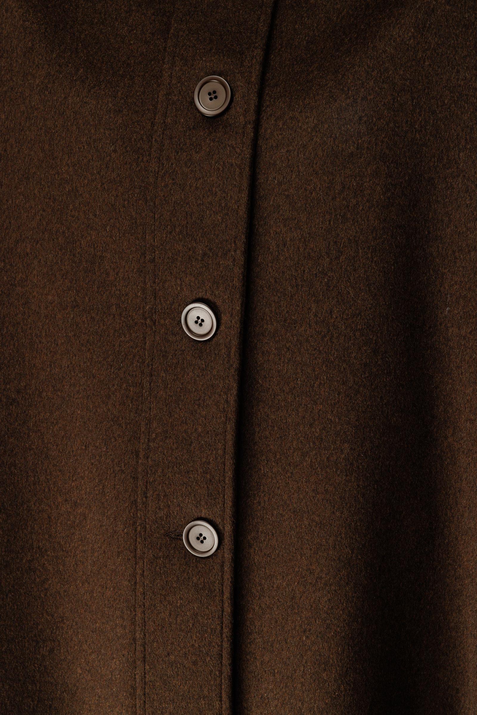 Önden Düğmeli Oversize Kaban