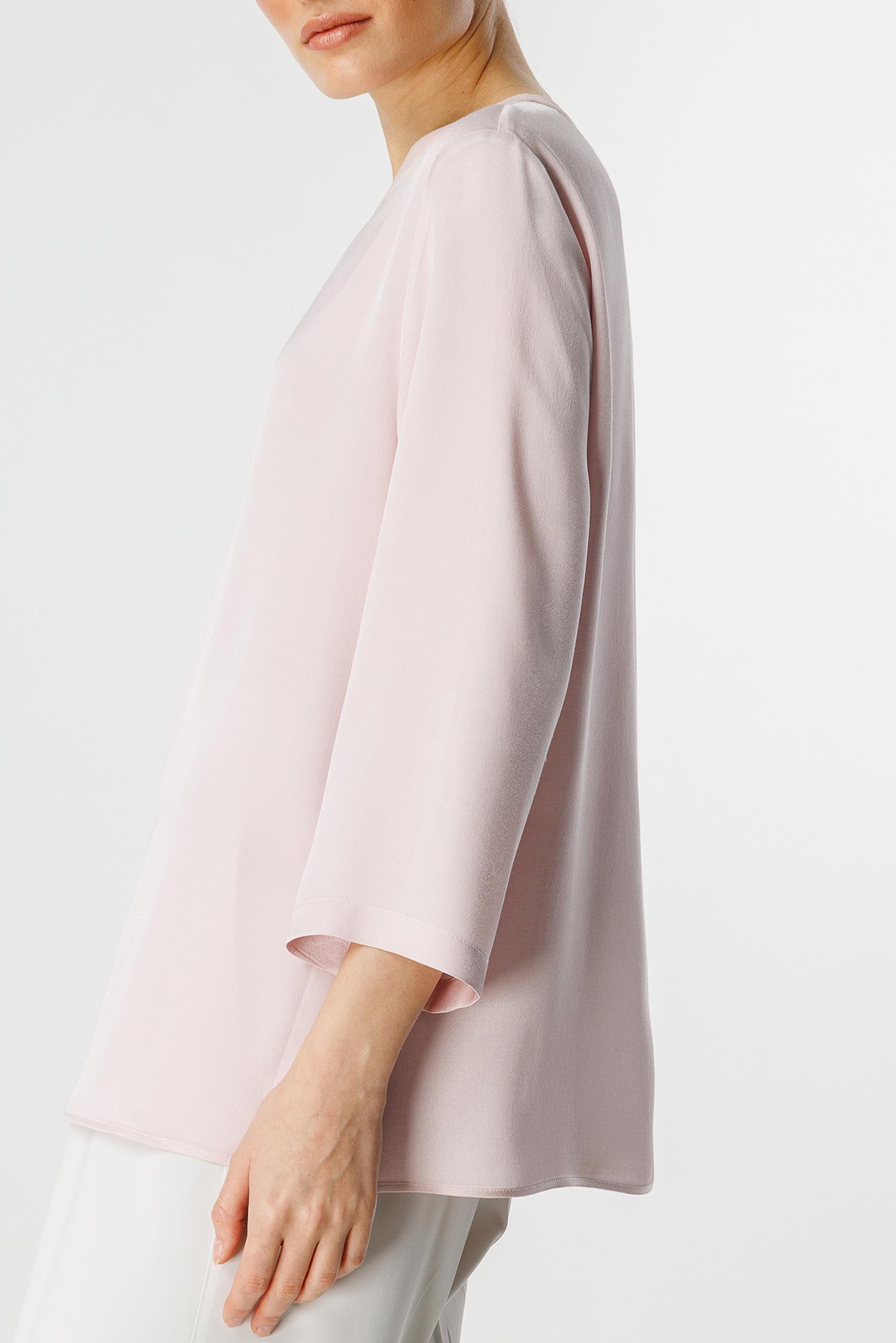 Örme Yaka Yırtmaçlı Bluz