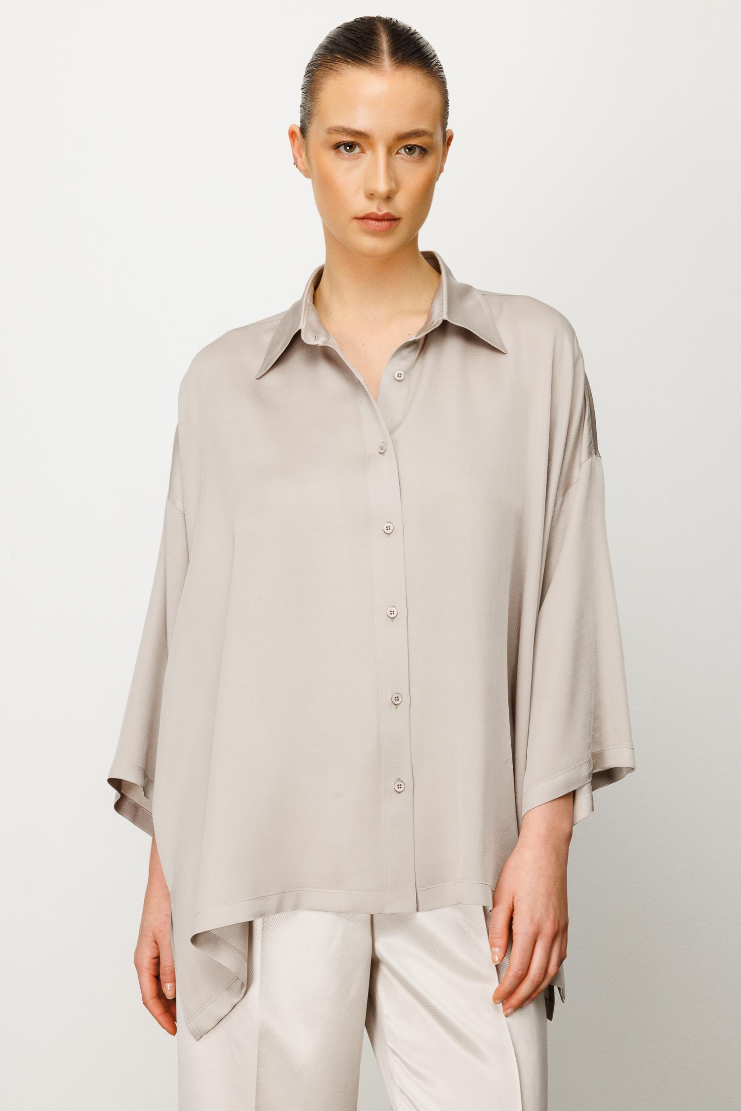 Oversize Düşük Kol Bluz