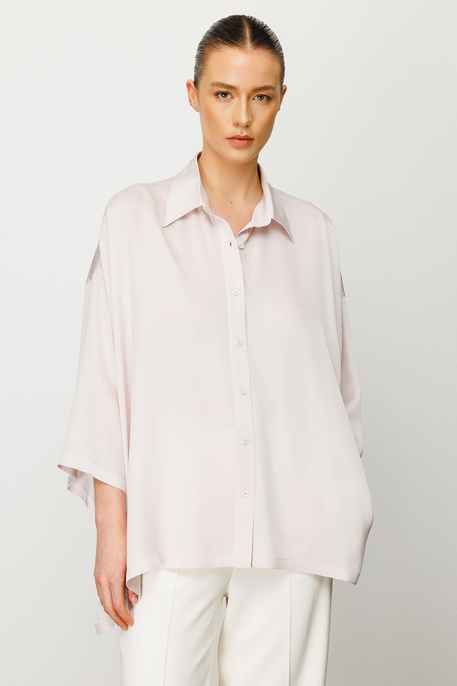 Oversize Düşük Kol Bluz