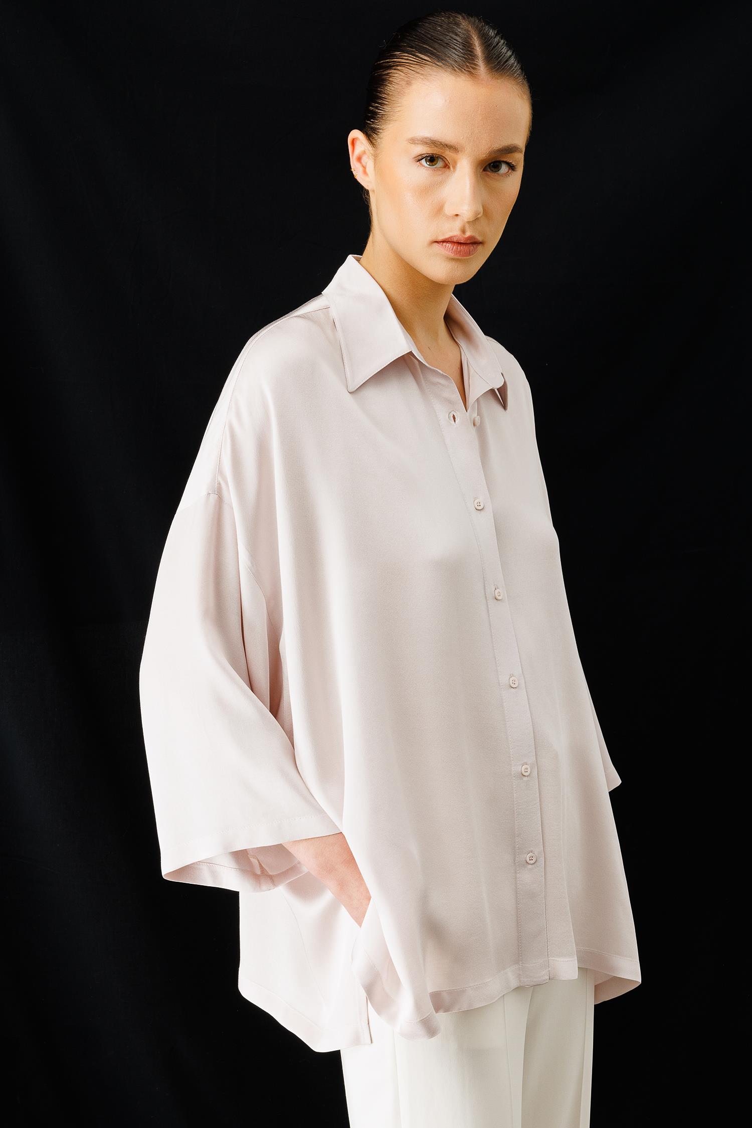 Oversize Düşük Kol Bluz