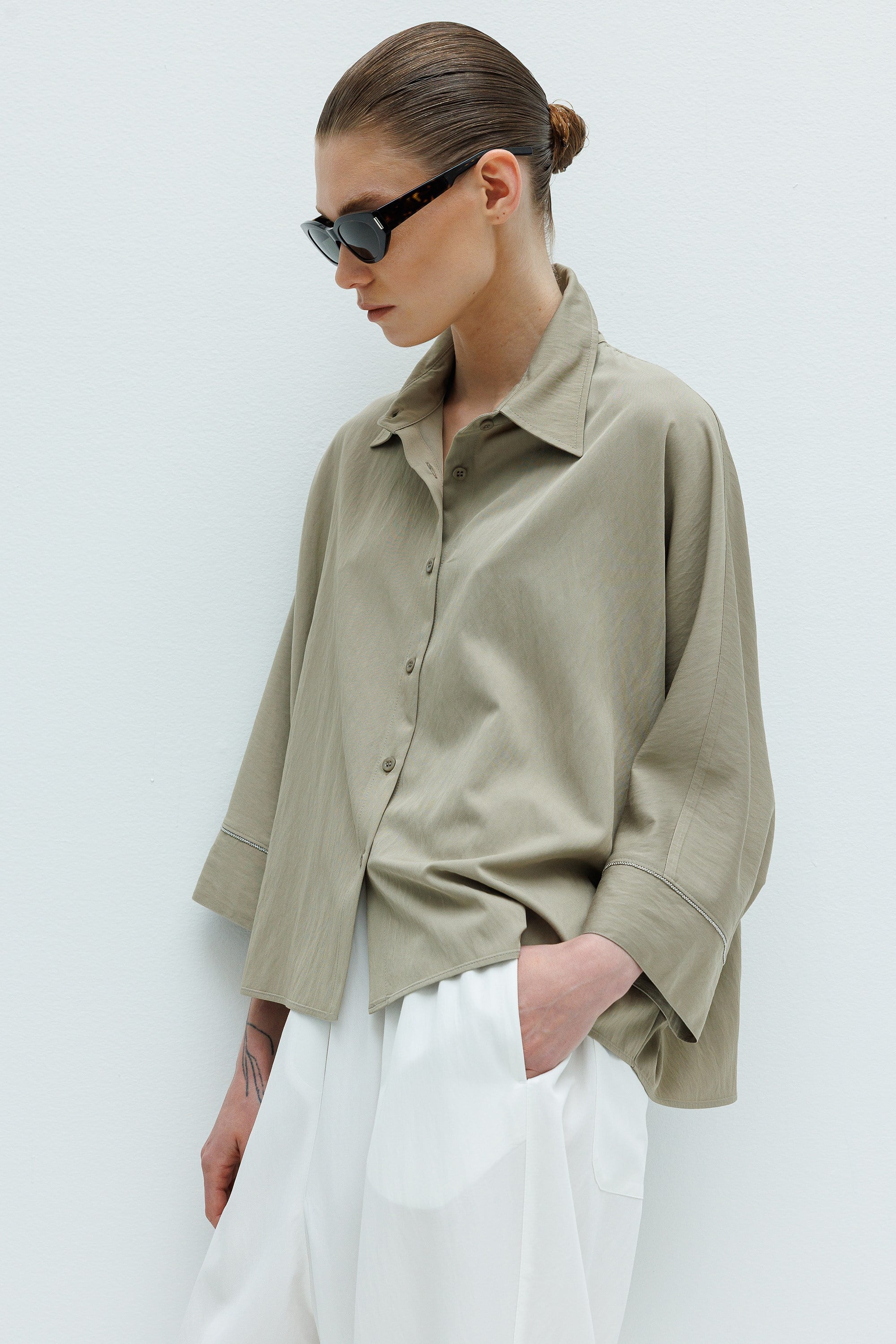 Oversize Yarasa Kol Bluz