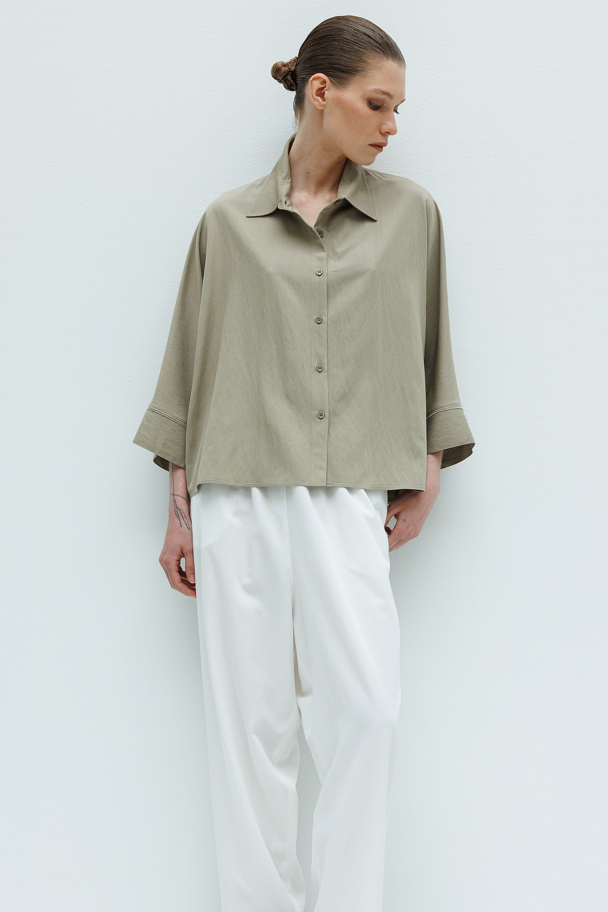 Oversize Yarasa Kol Bluz