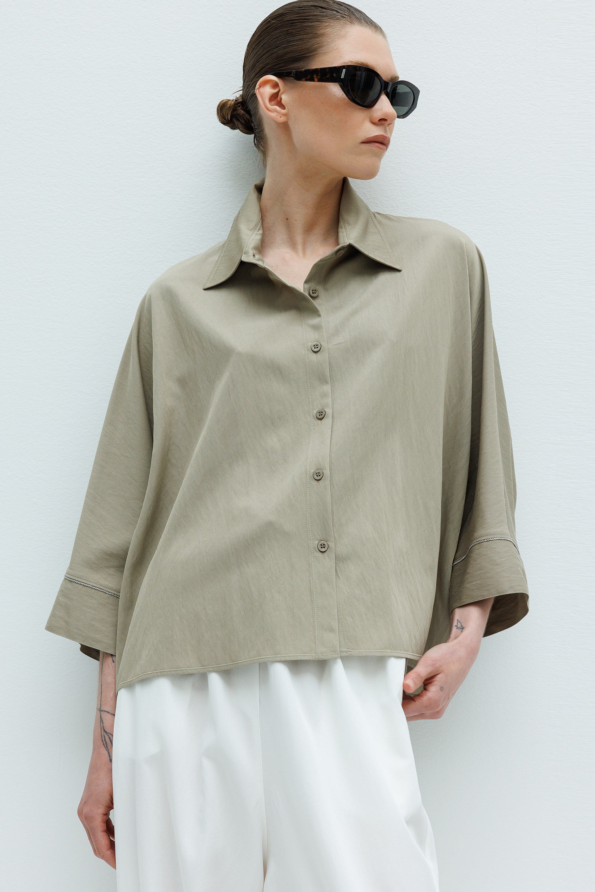 Oversize Yarasa Kol Bluz