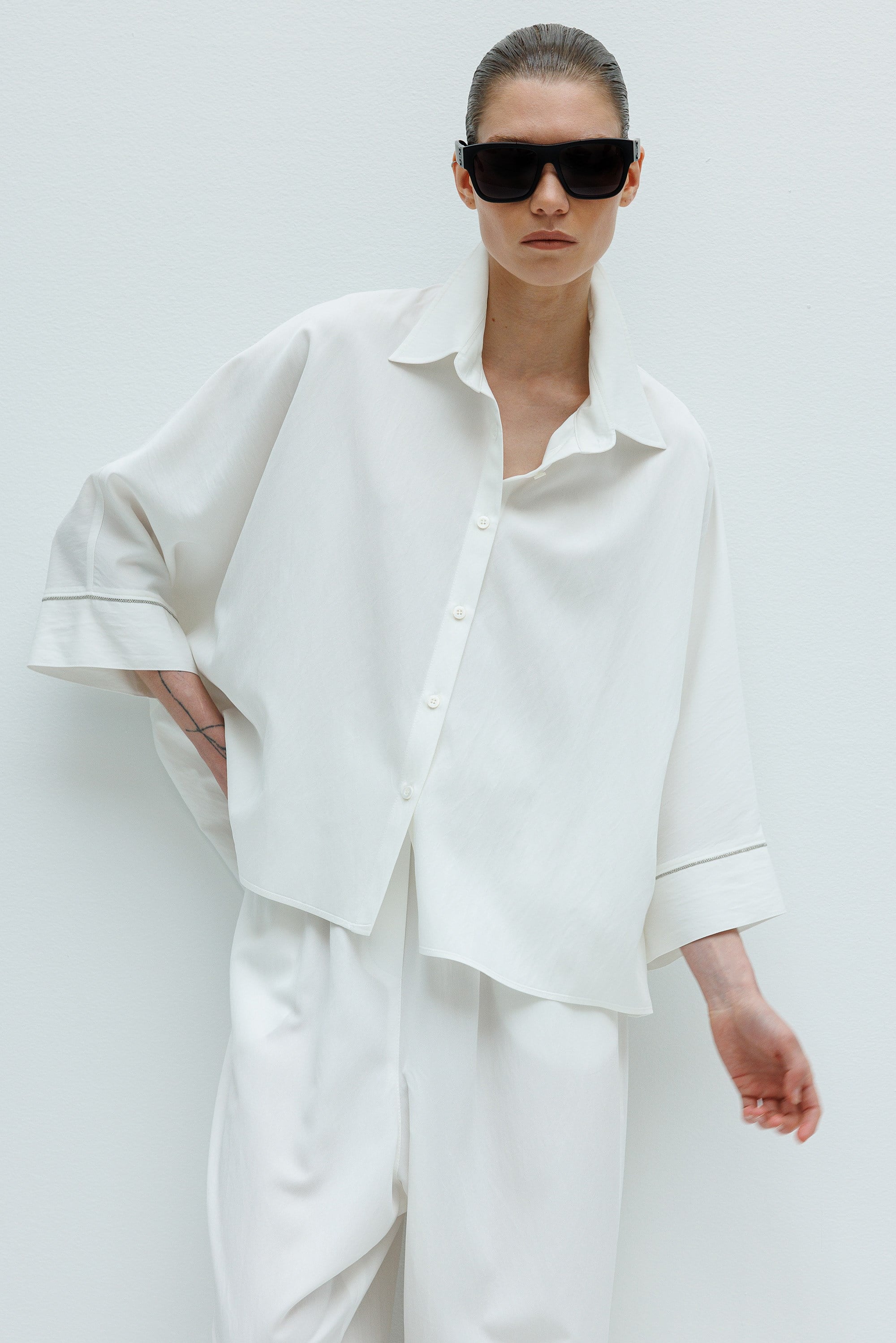 Oversize Yarasa Kol Bluz