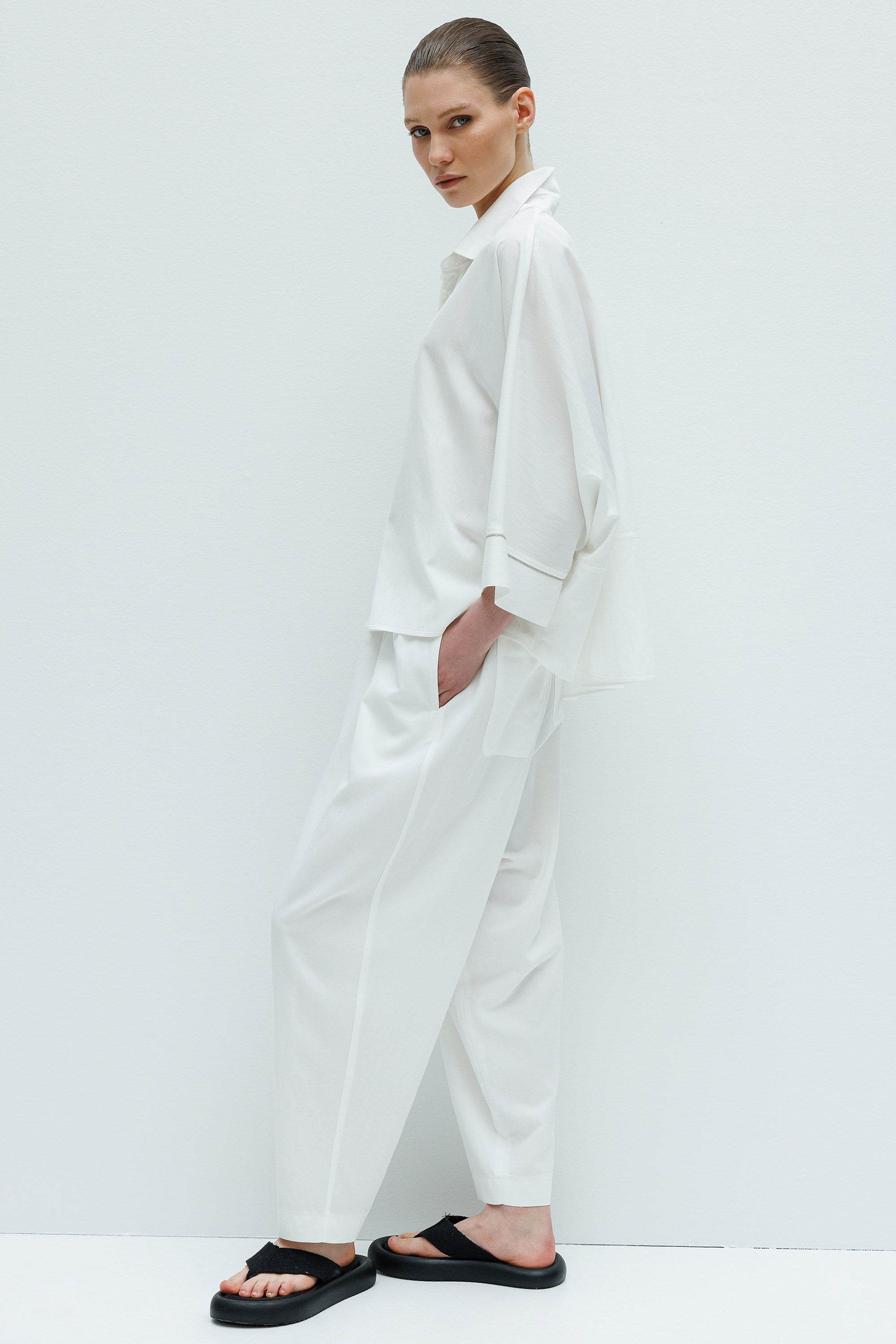 Oversize Yarasa Kol Bluz