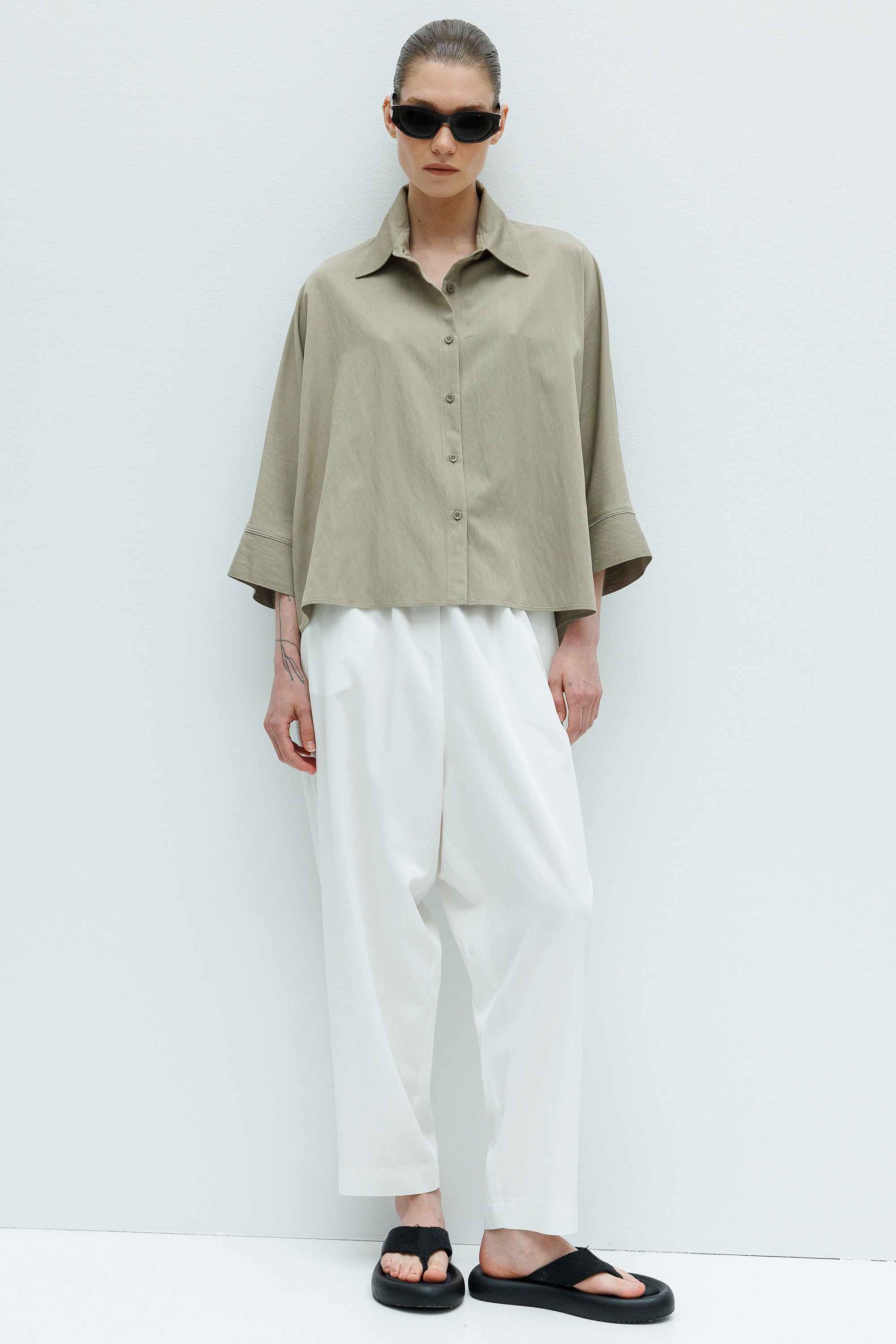 Oversize Yarasa Kol Bluz