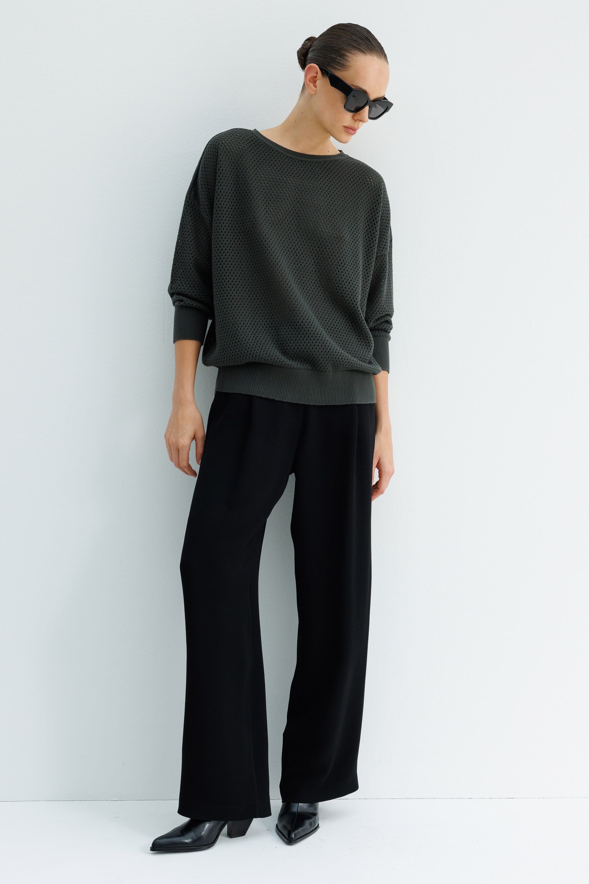 Petek Örgü Oversize Triko