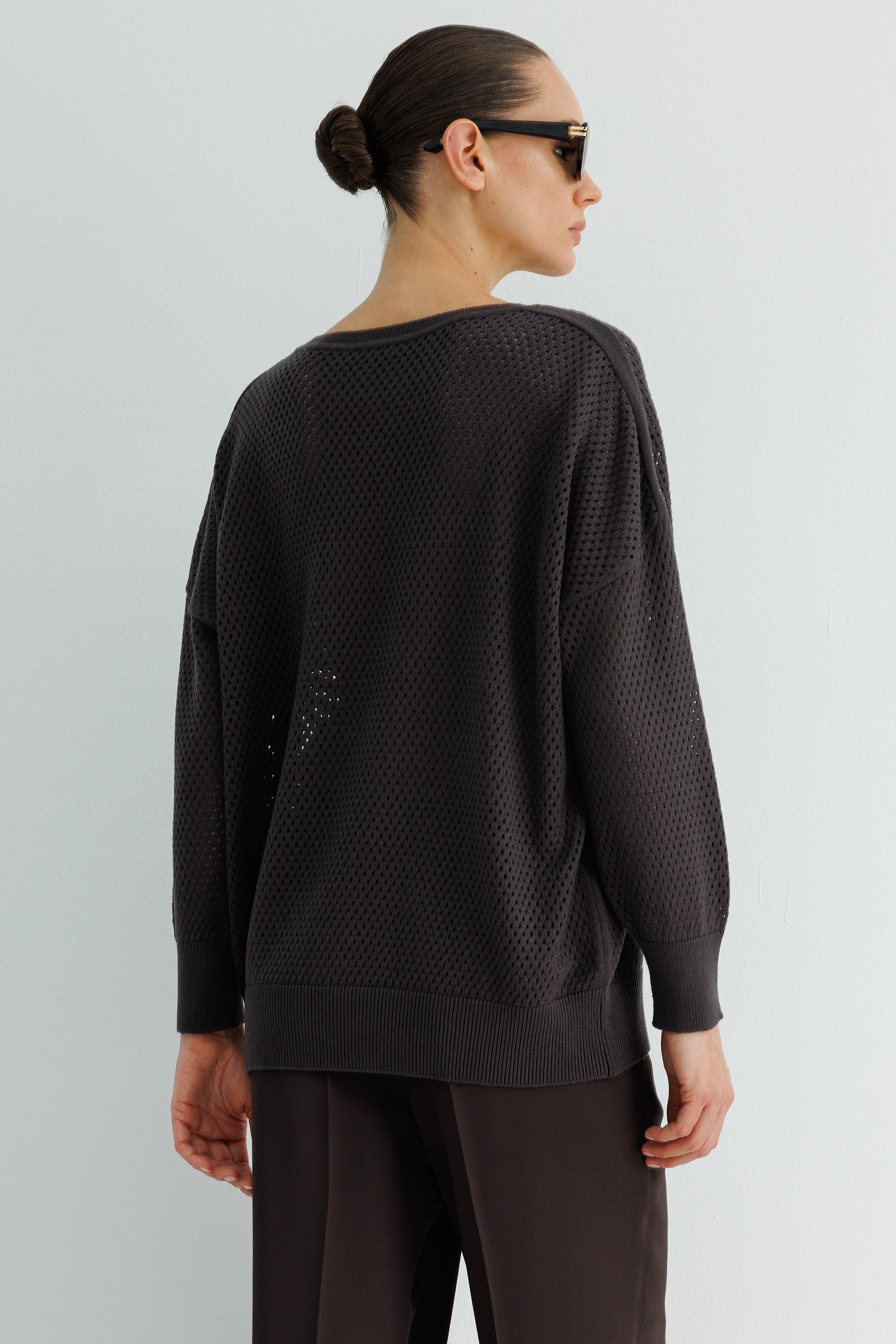 Petek Örgü Oversize Triko