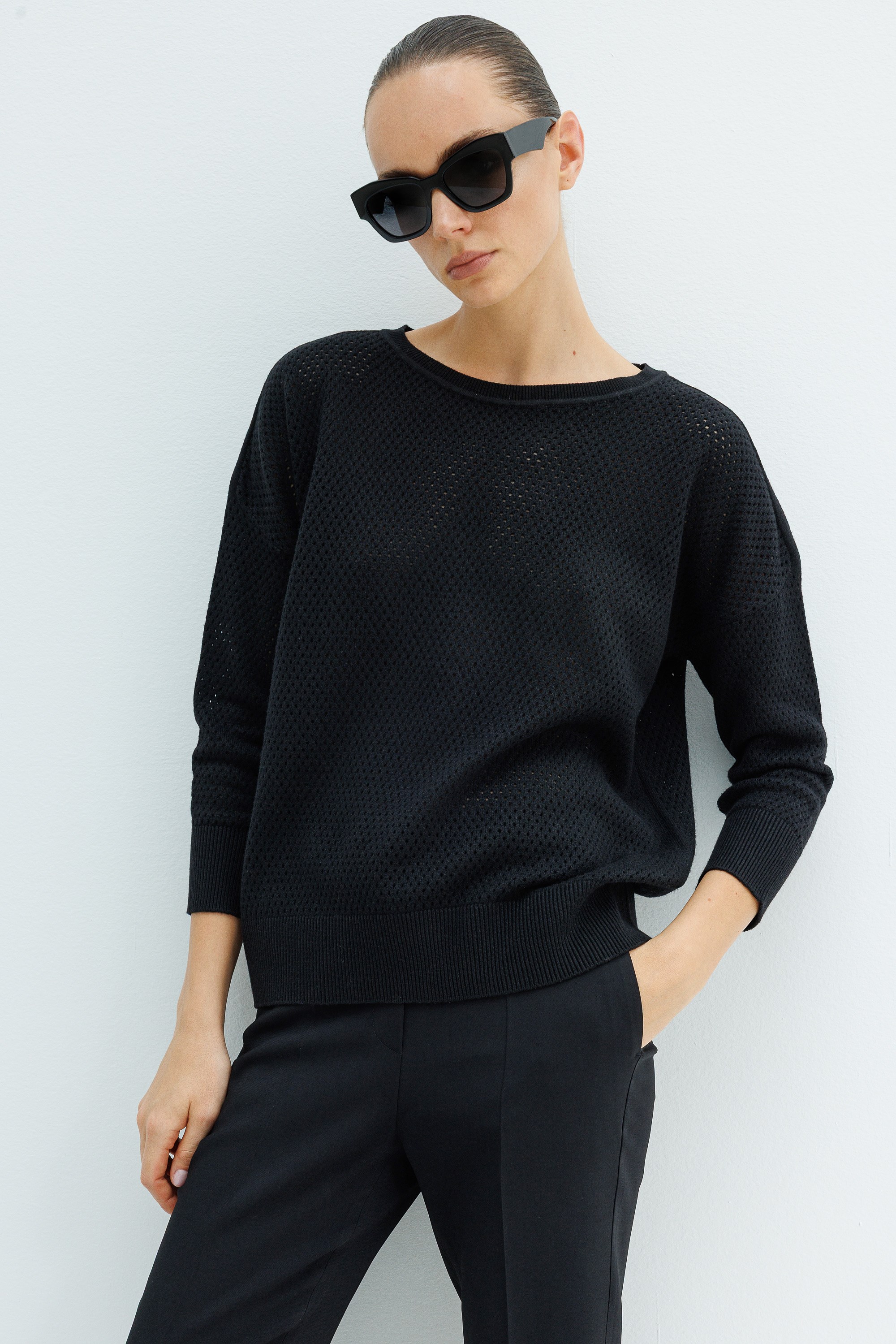 Petek Örgü Oversize Triko