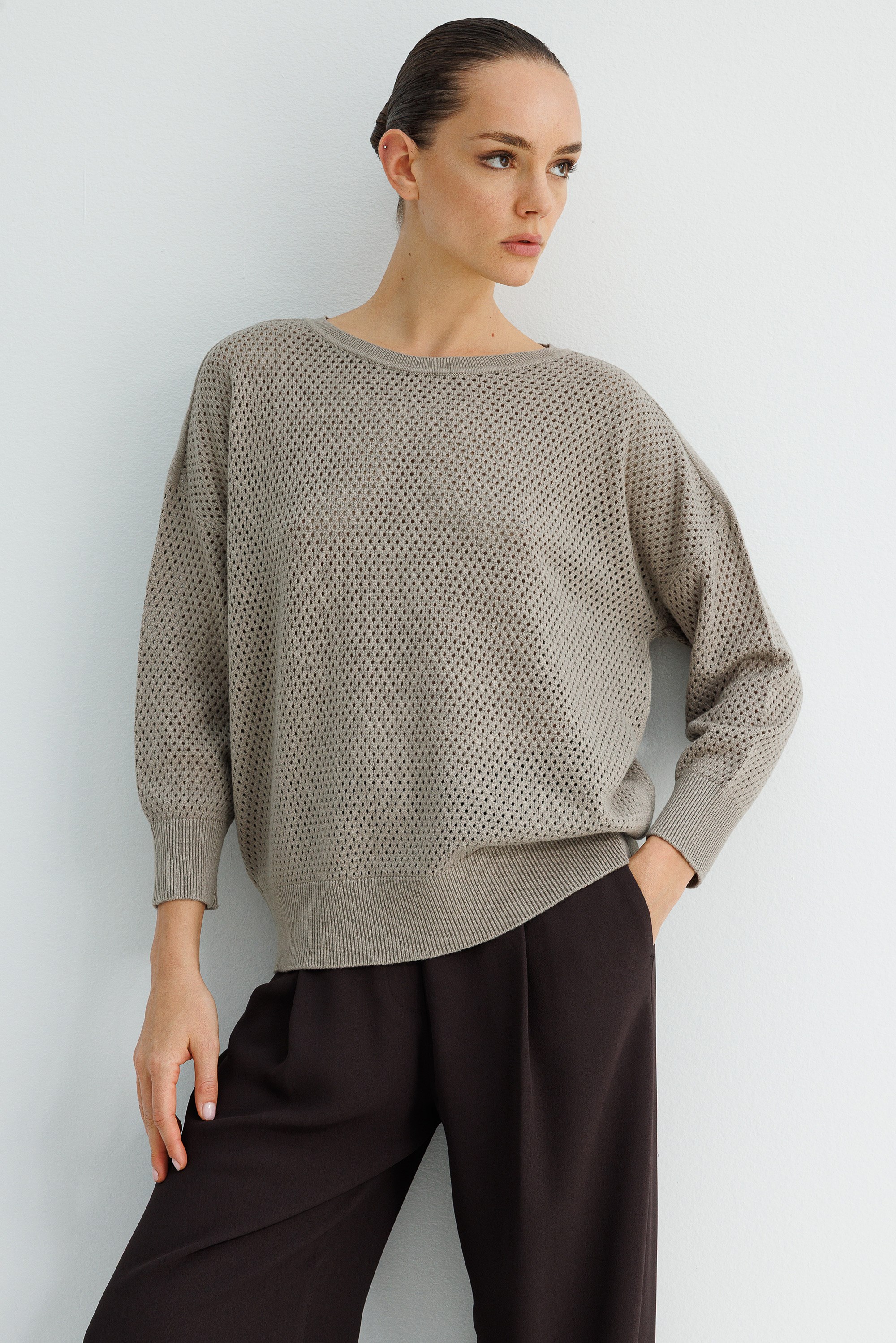 Petek Örgü Oversize Triko