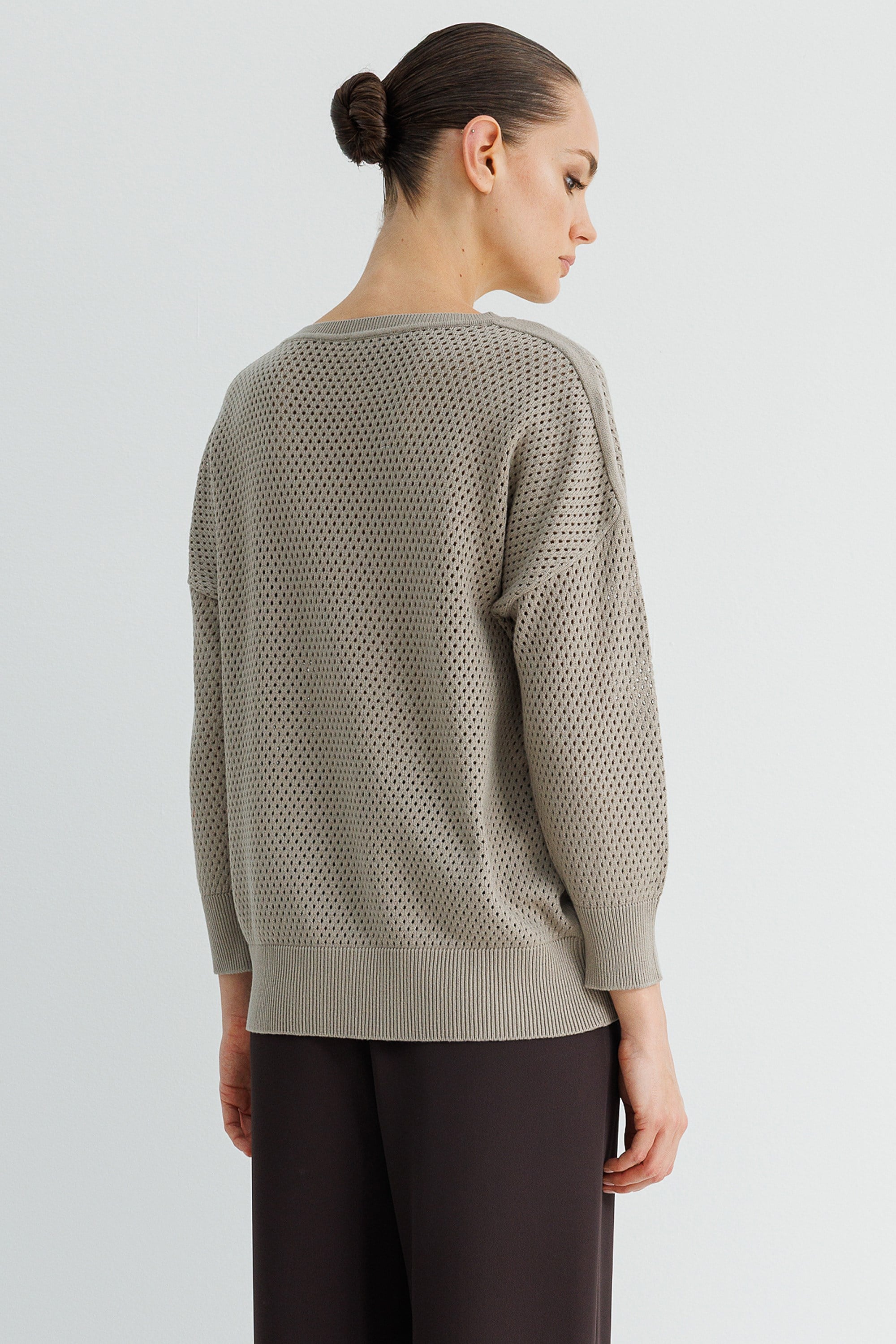 Petek Örgü Oversize Triko