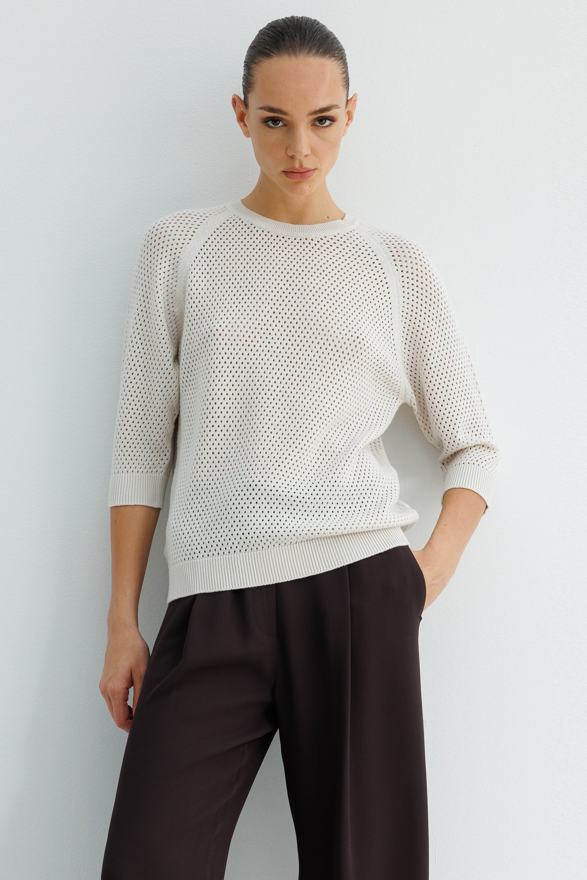 Petek Örgü Truvakar Kol Triko