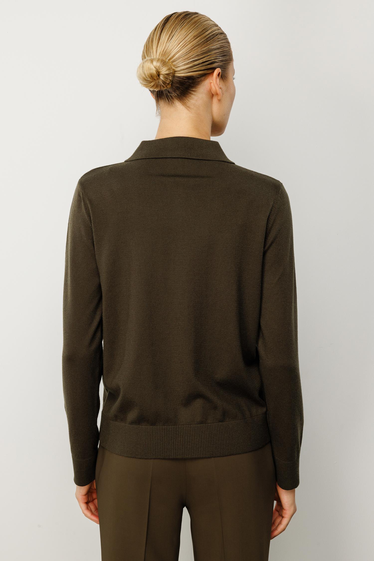 Polo Yaka Önden Düğmeli Triko