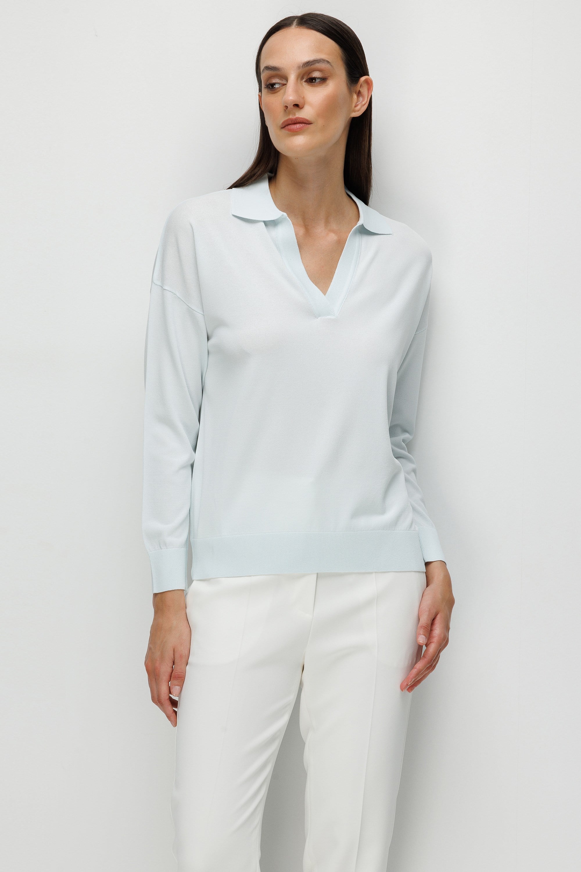 Polo Yaka Uzun Kol Triko