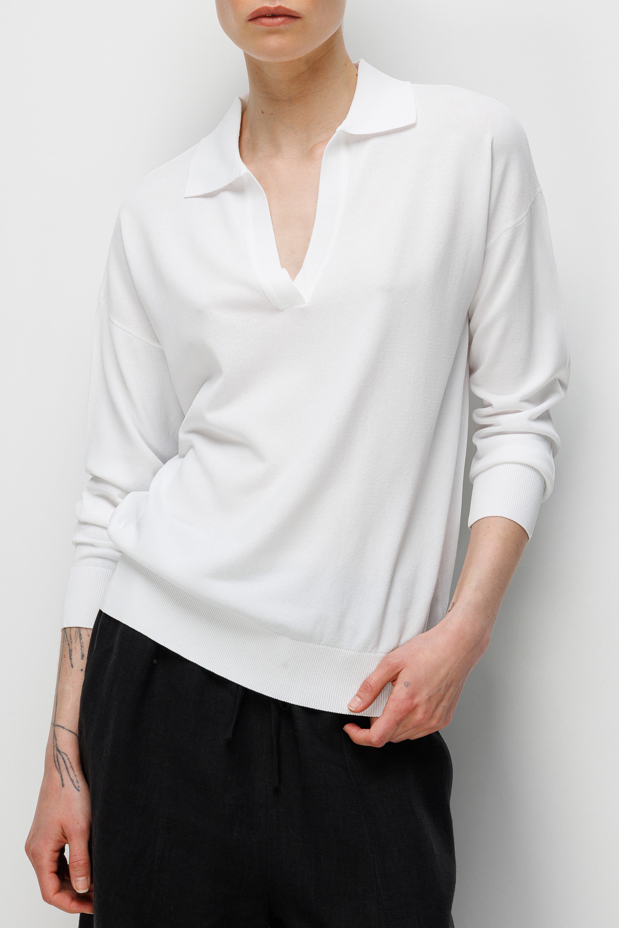 Polo Yaka Uzun Kol Triko