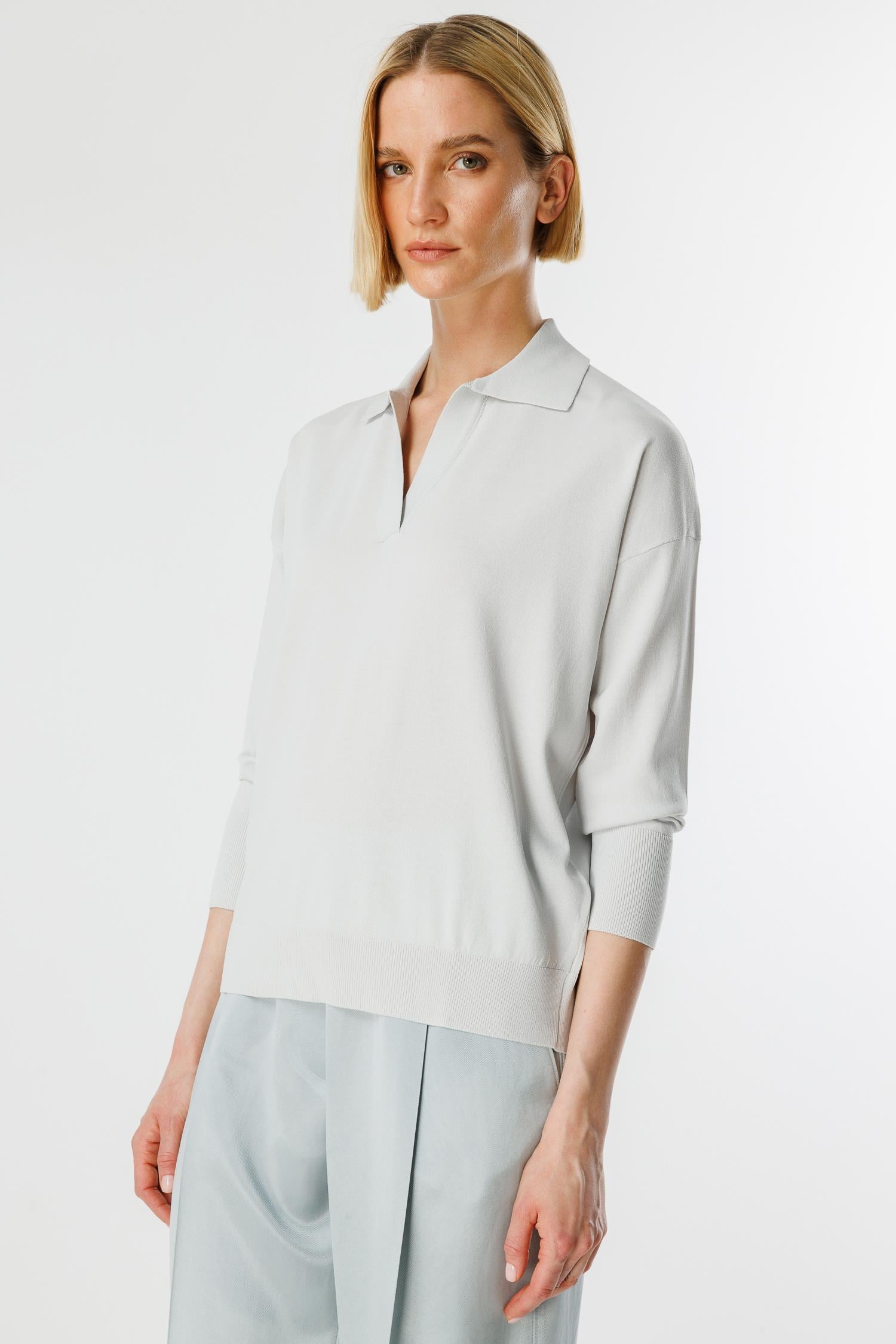 Polo Yaka Uzun Kol Triko