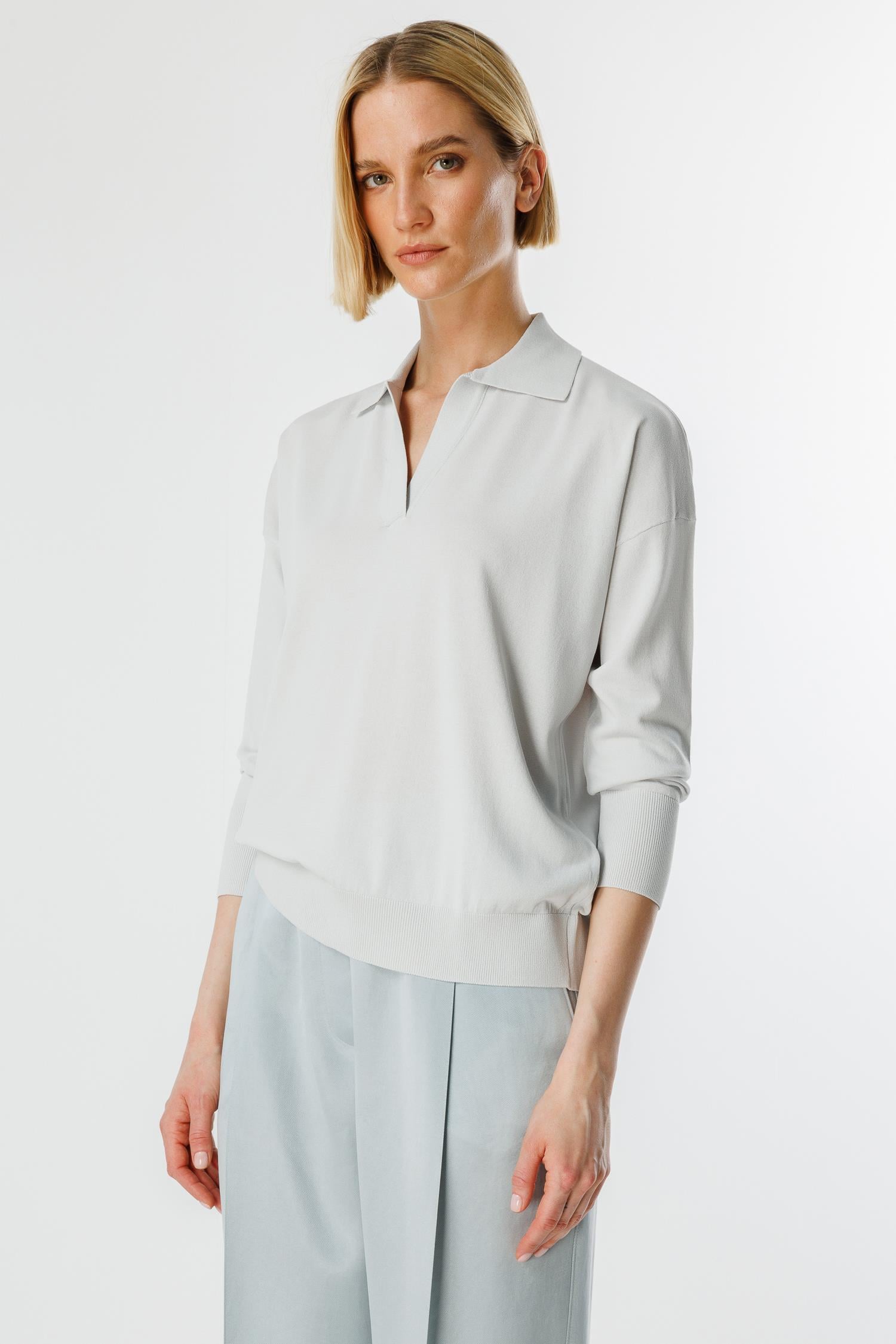 Polo Yaka Uzun Kol Triko