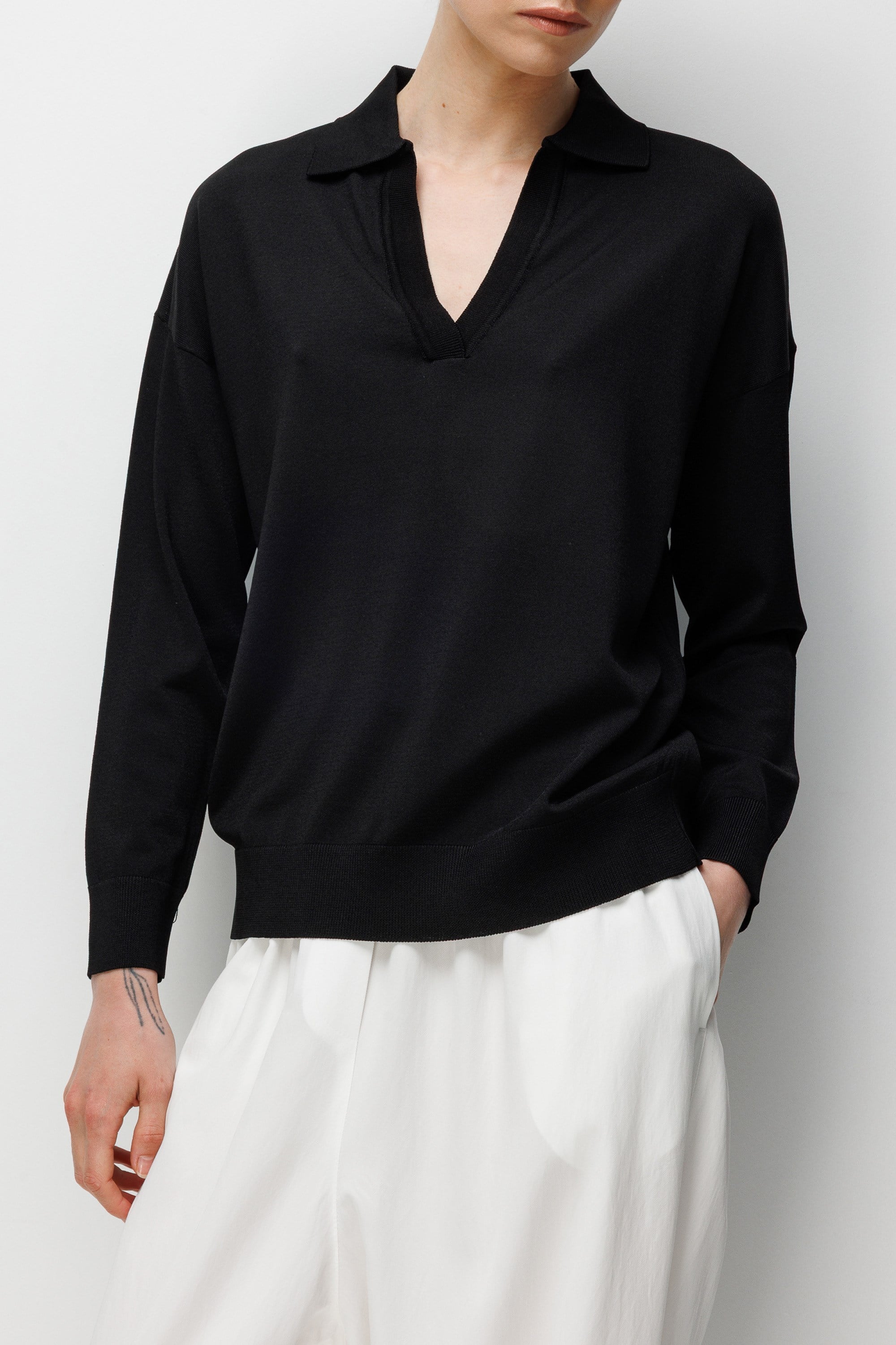 Polo Yaka Uzun Kol Triko