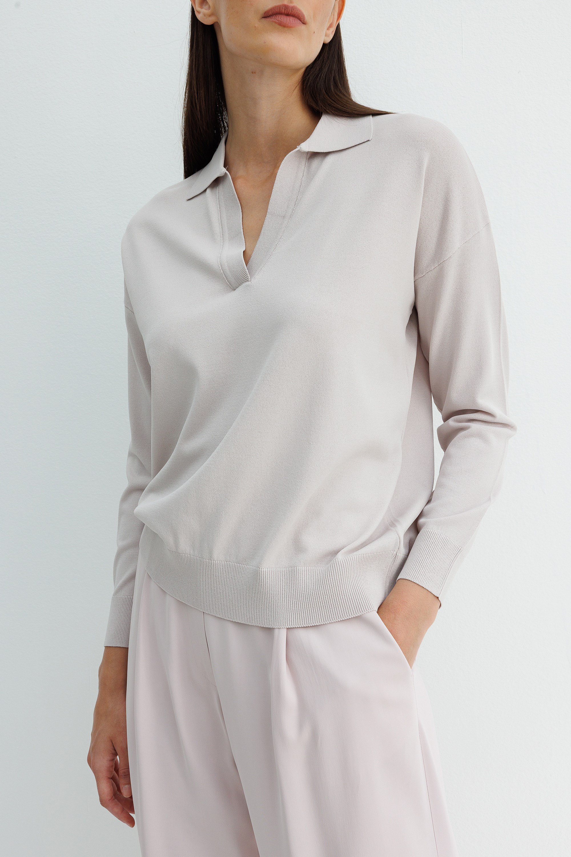 Polo Yaka Uzun Kol Triko