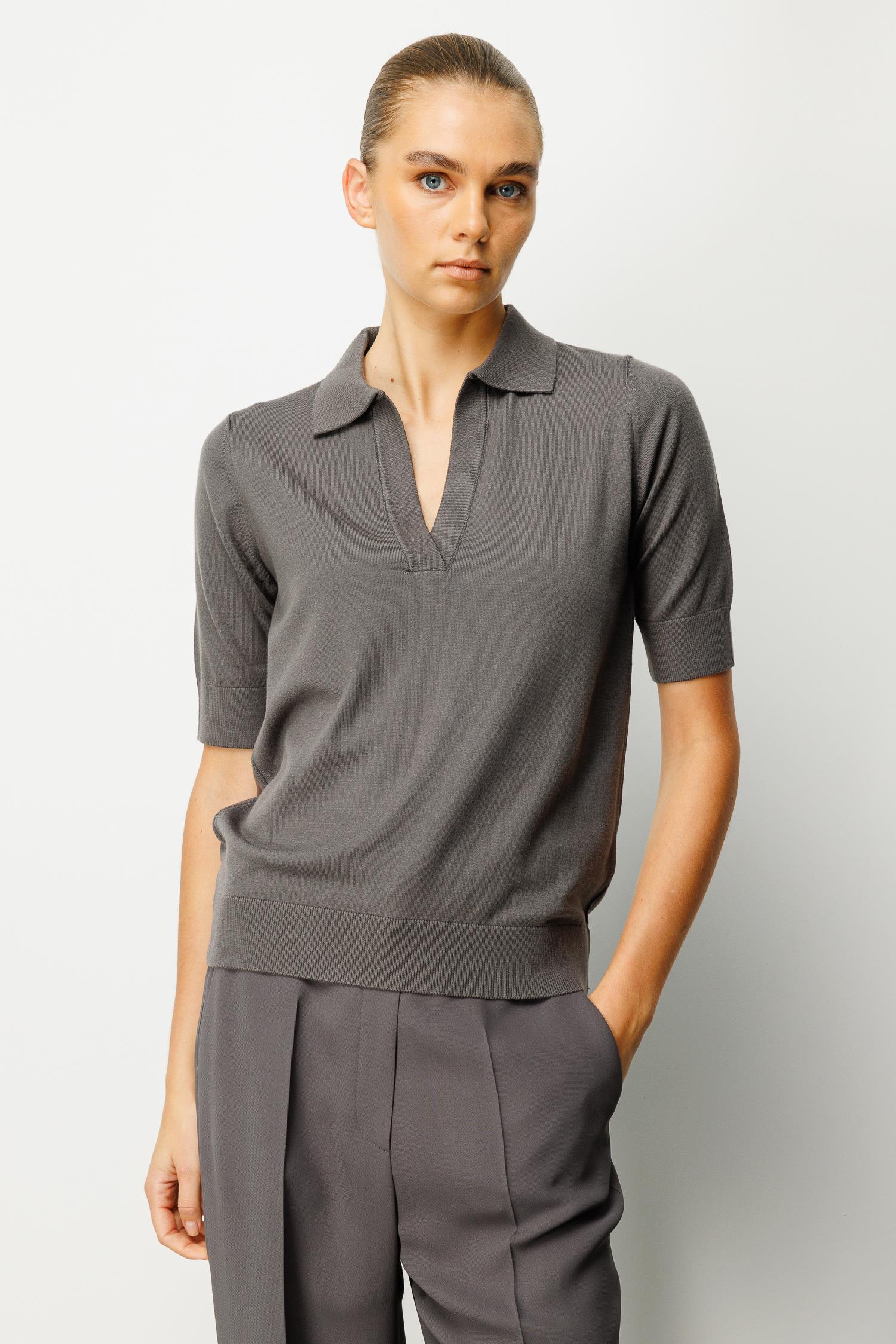 Polo Yaka Yarım Kol Triko