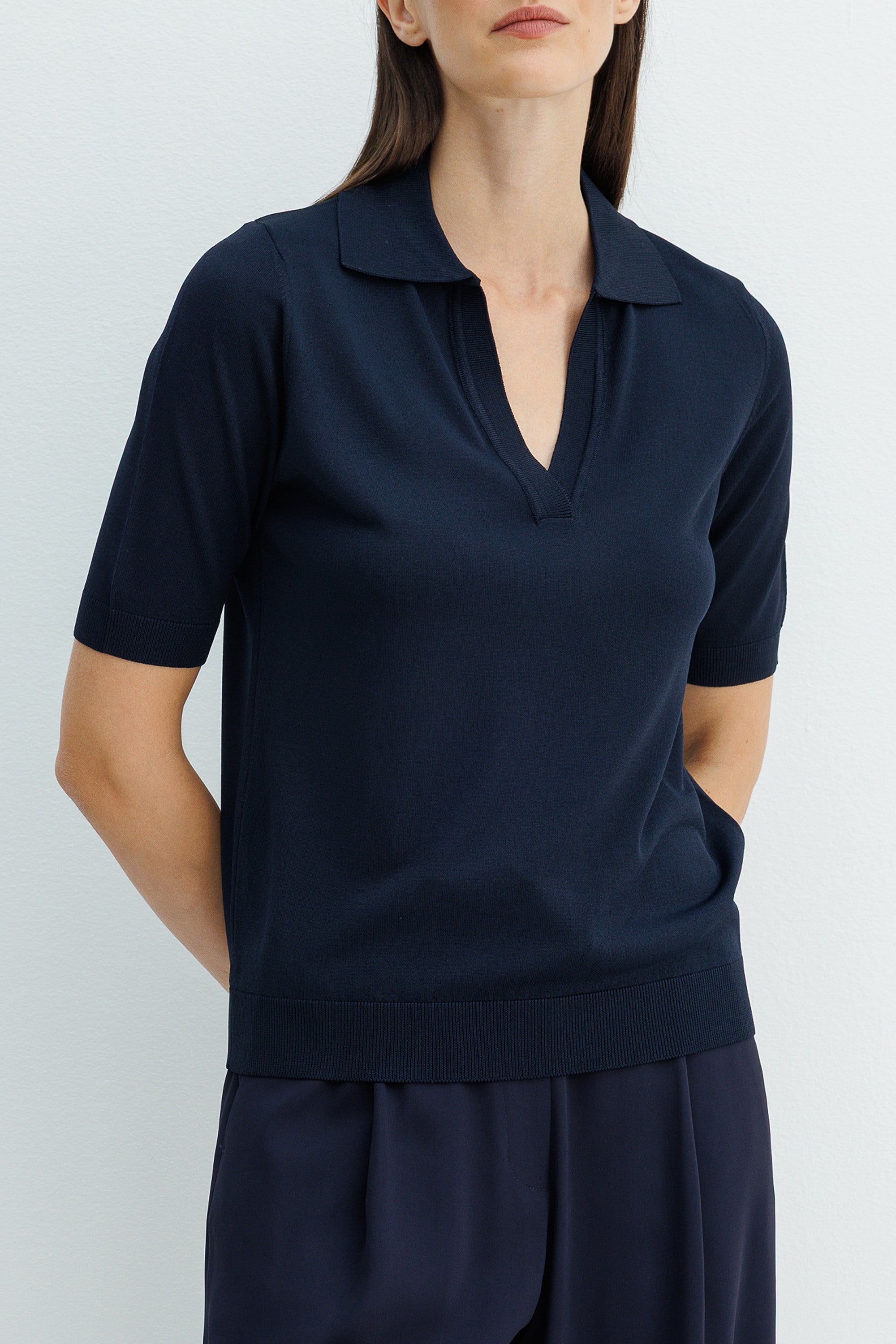 Polo Yaka Yarım Kol Triko