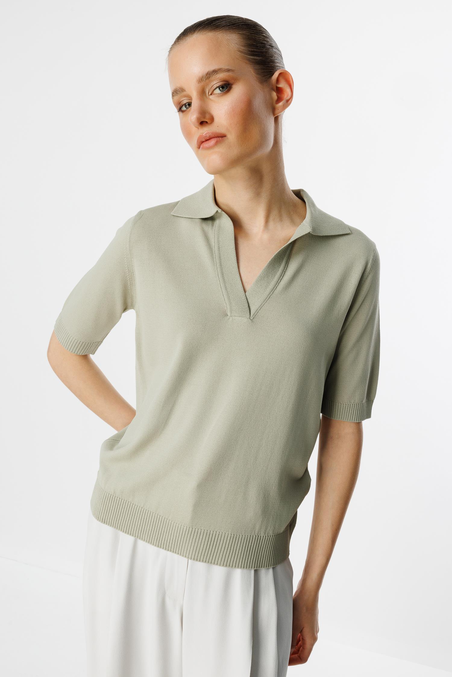 Polo Yaka Yarım Kol Triko