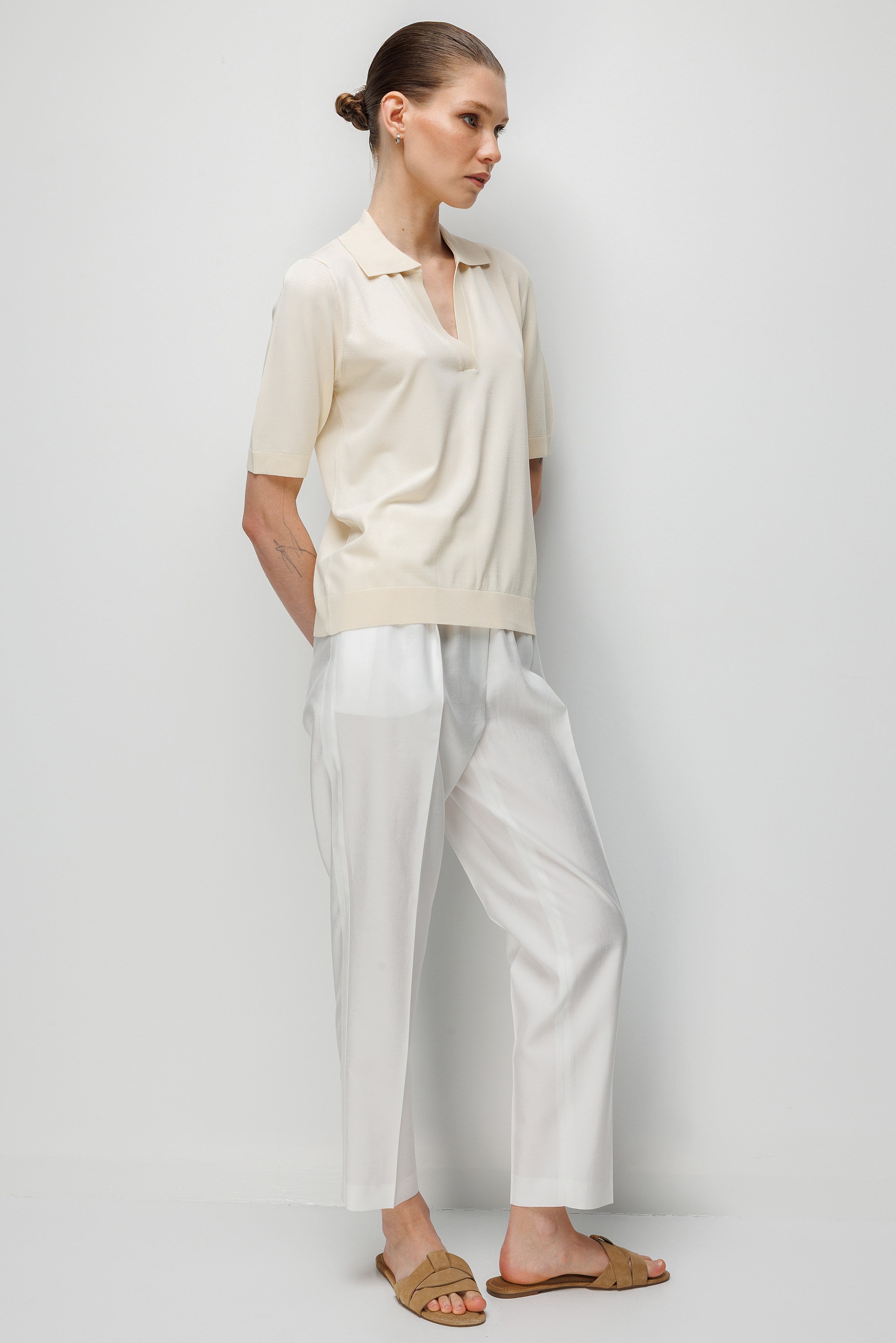 Polo Yaka Yarım Kol Triko