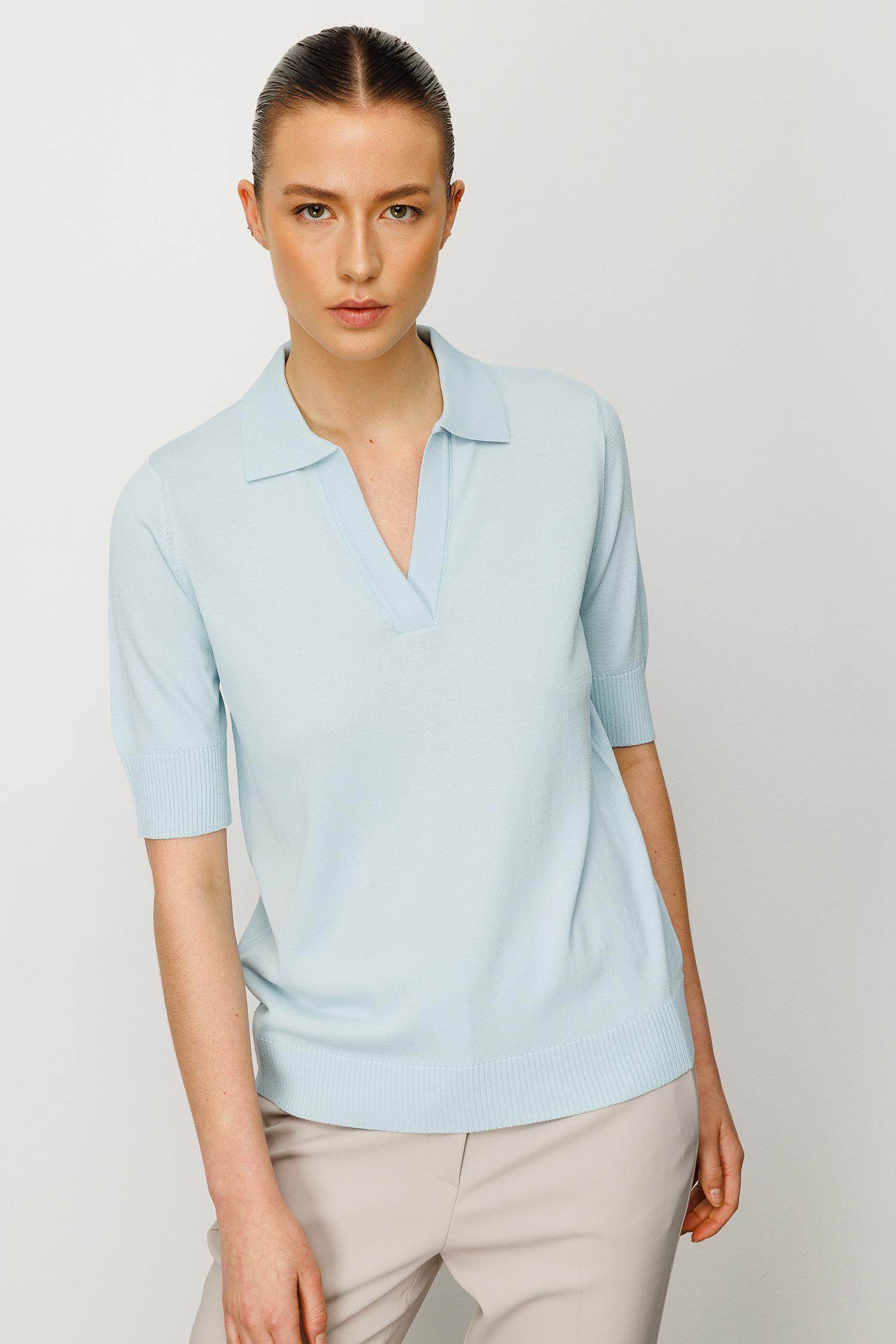 Polo Yaka Yarım Kol Triko