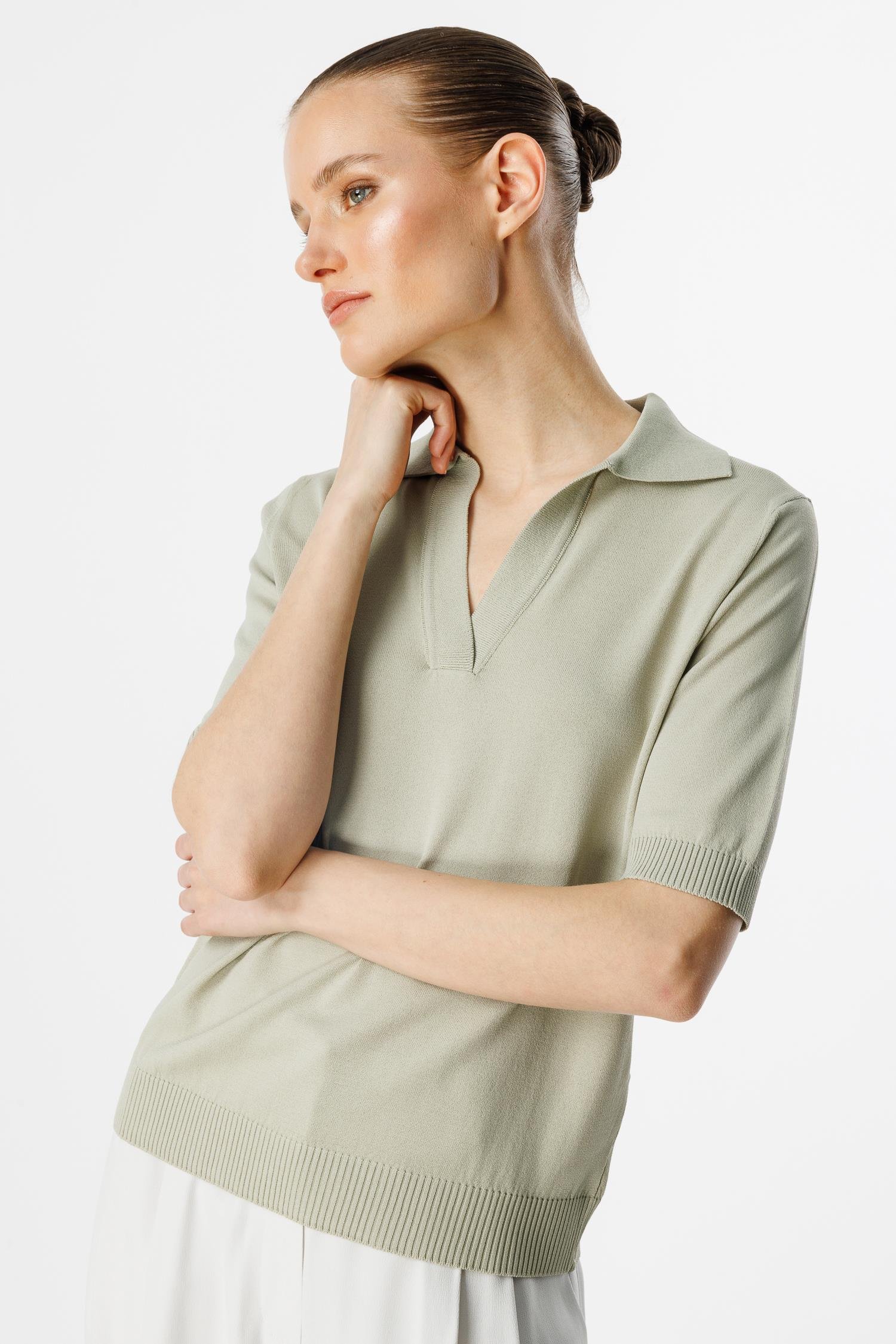 Polo Yaka Yarım Kol Triko