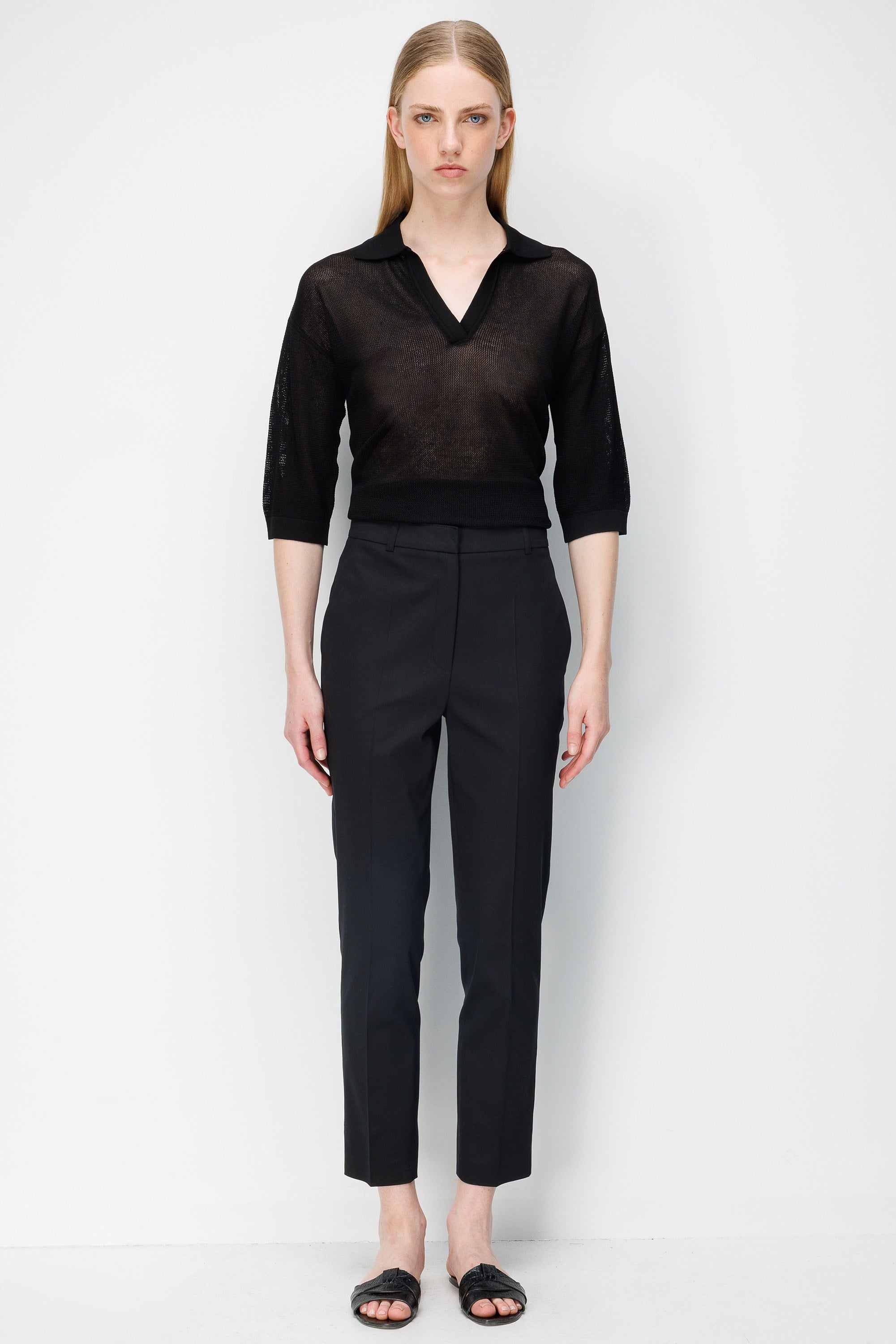 Slim Fit Cepli Koton Pantolon