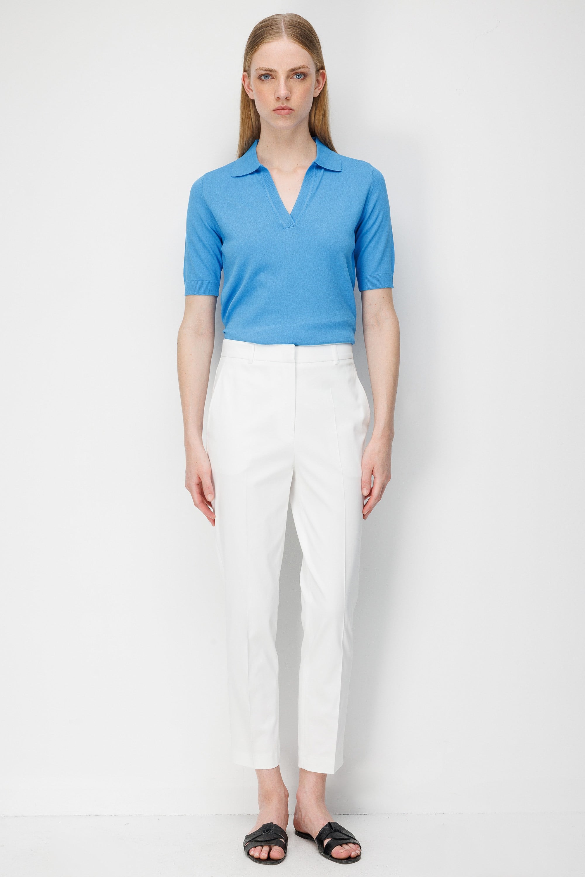 Slim Fit Cepli Koton Pantolon