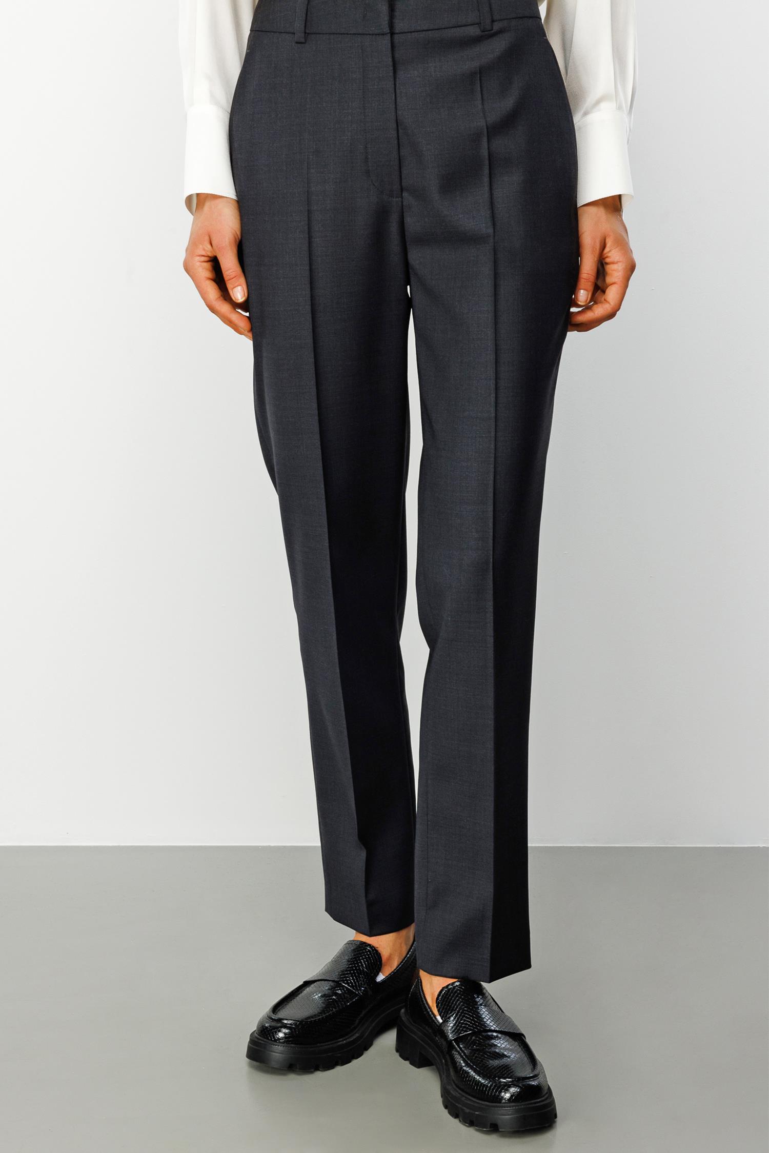 Slim Fit Cepli Yün Pantolon