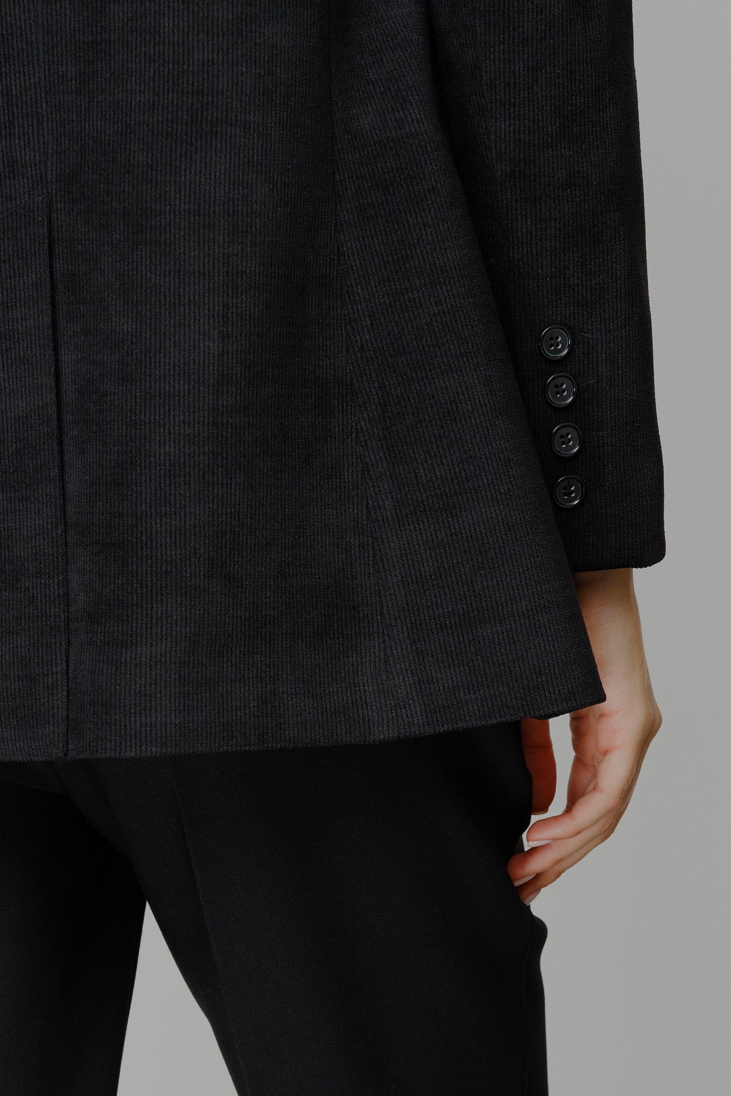 Tek Düğme Kadife Ceket