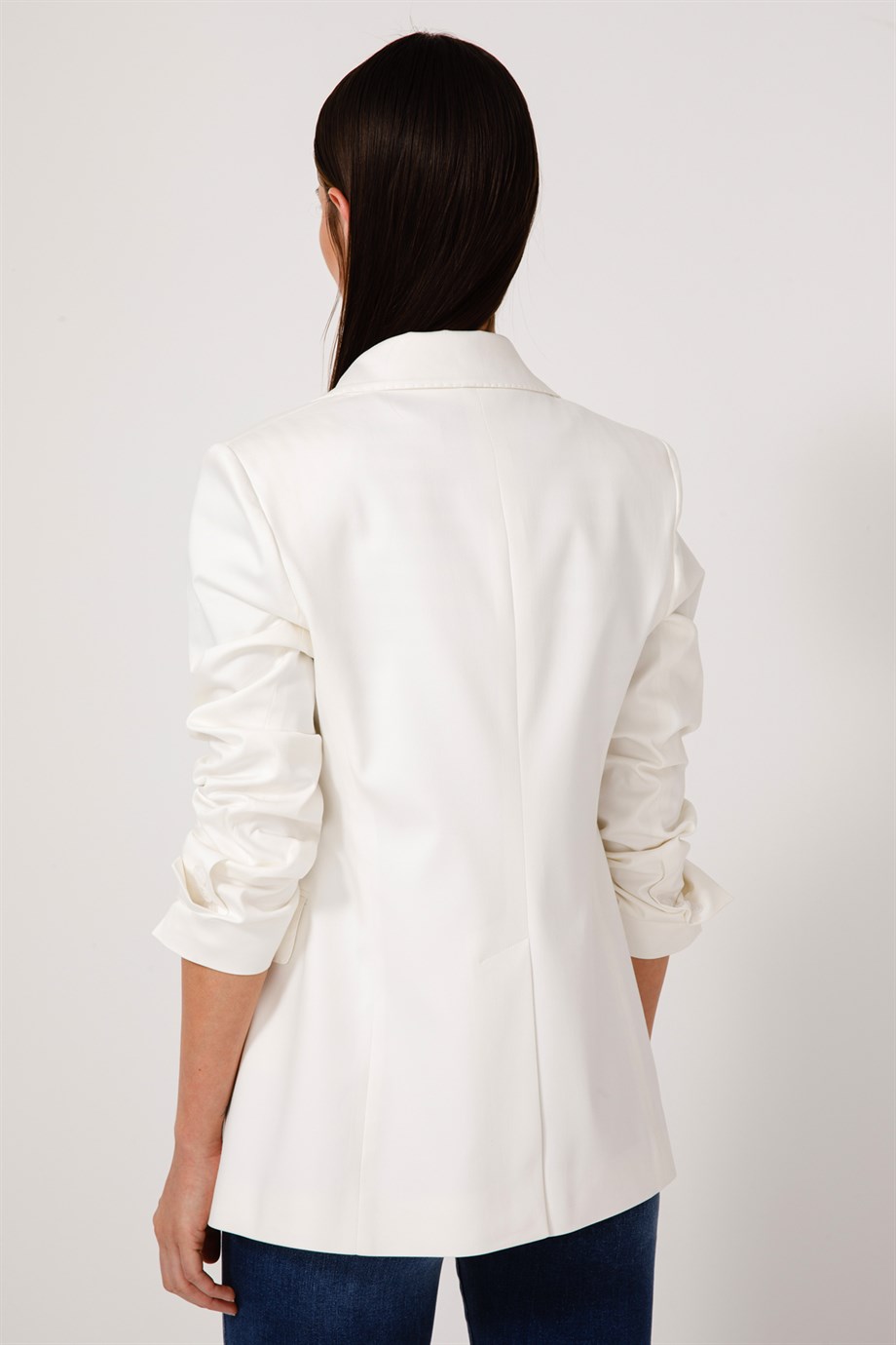 Tek Düğme Koton Ceket