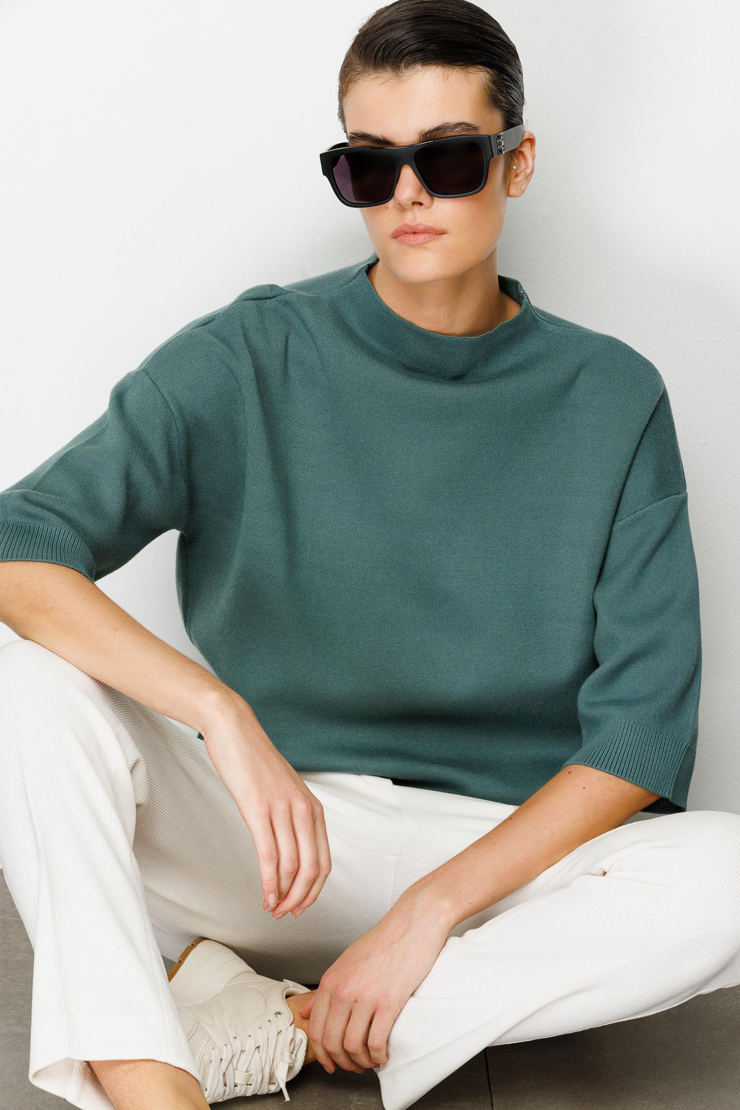 Truvakar Kol Dik Yaka Triko