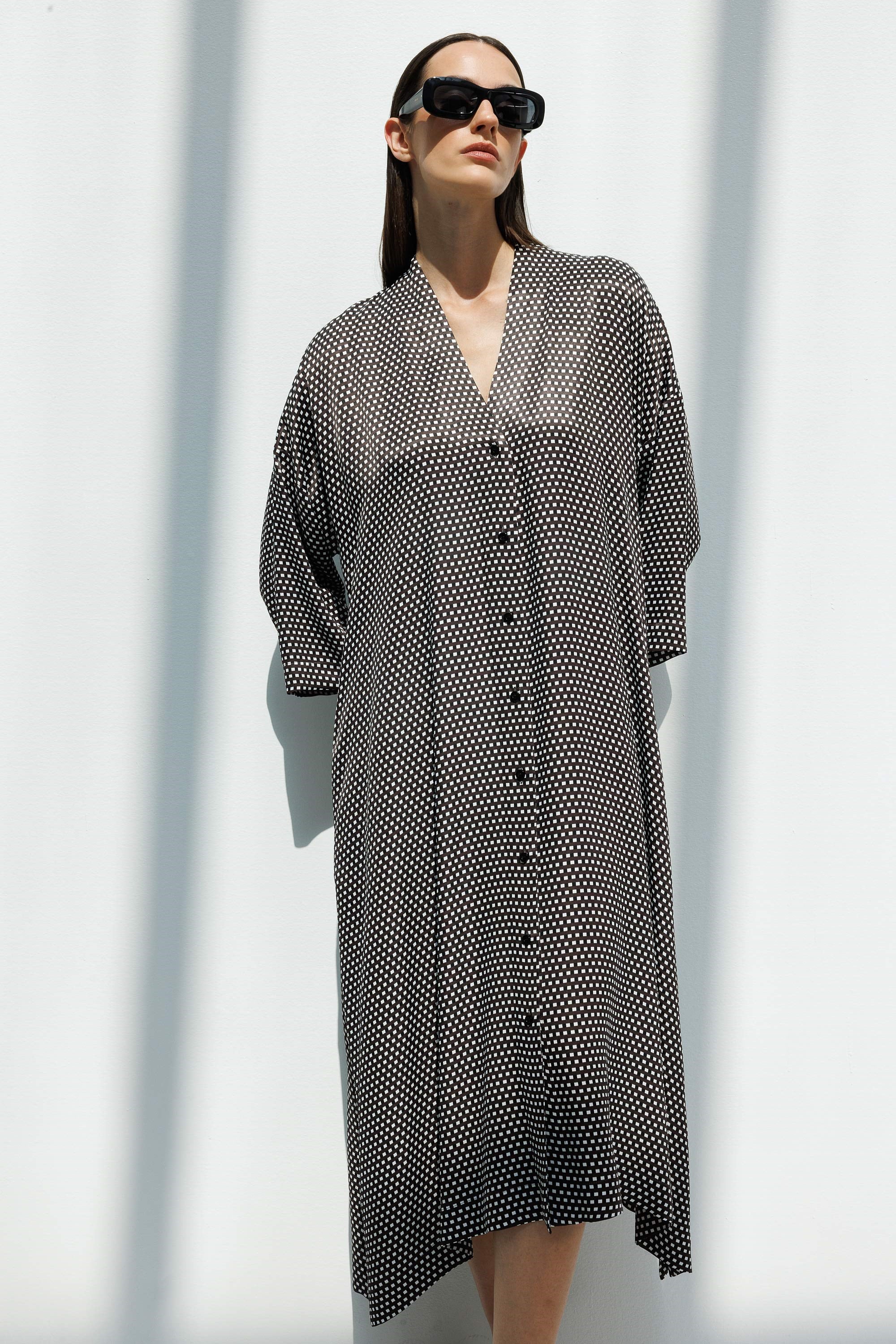 V Yaka Empirme Elbise