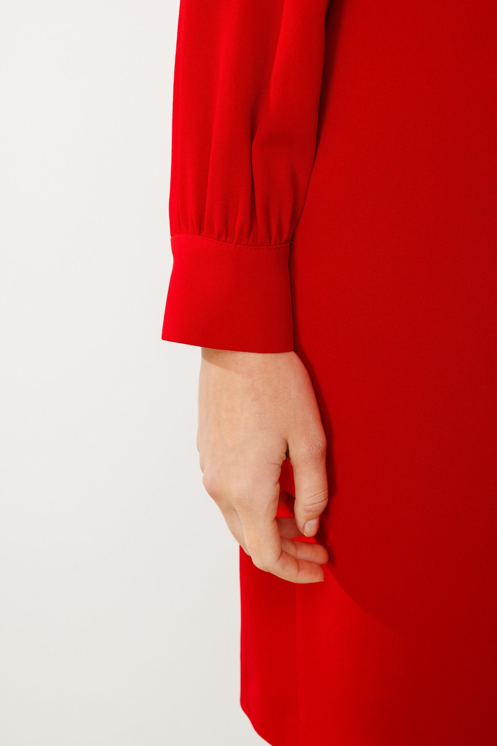 V Yaka Uzun Kol Midi Elbise