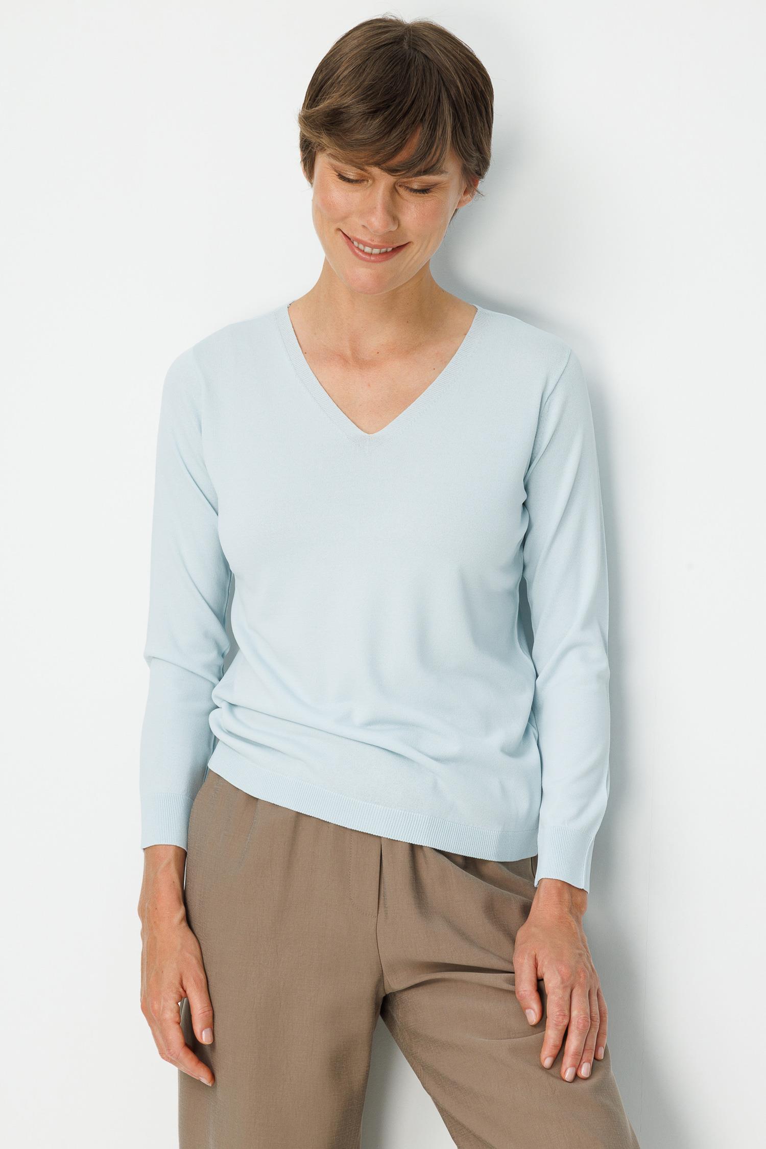 V Yaka Uzun Kol Triko