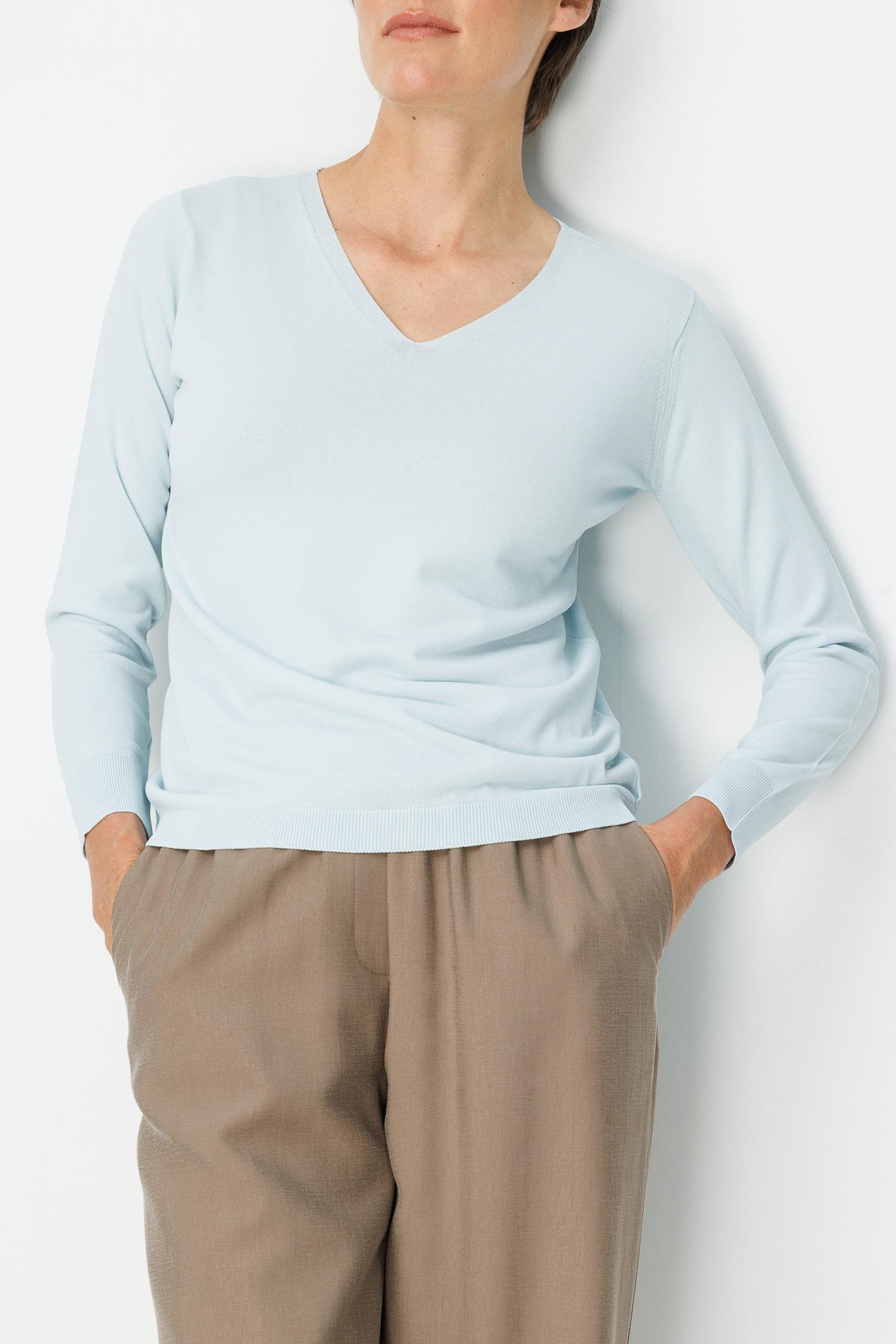 V Yaka Uzun Kol Triko