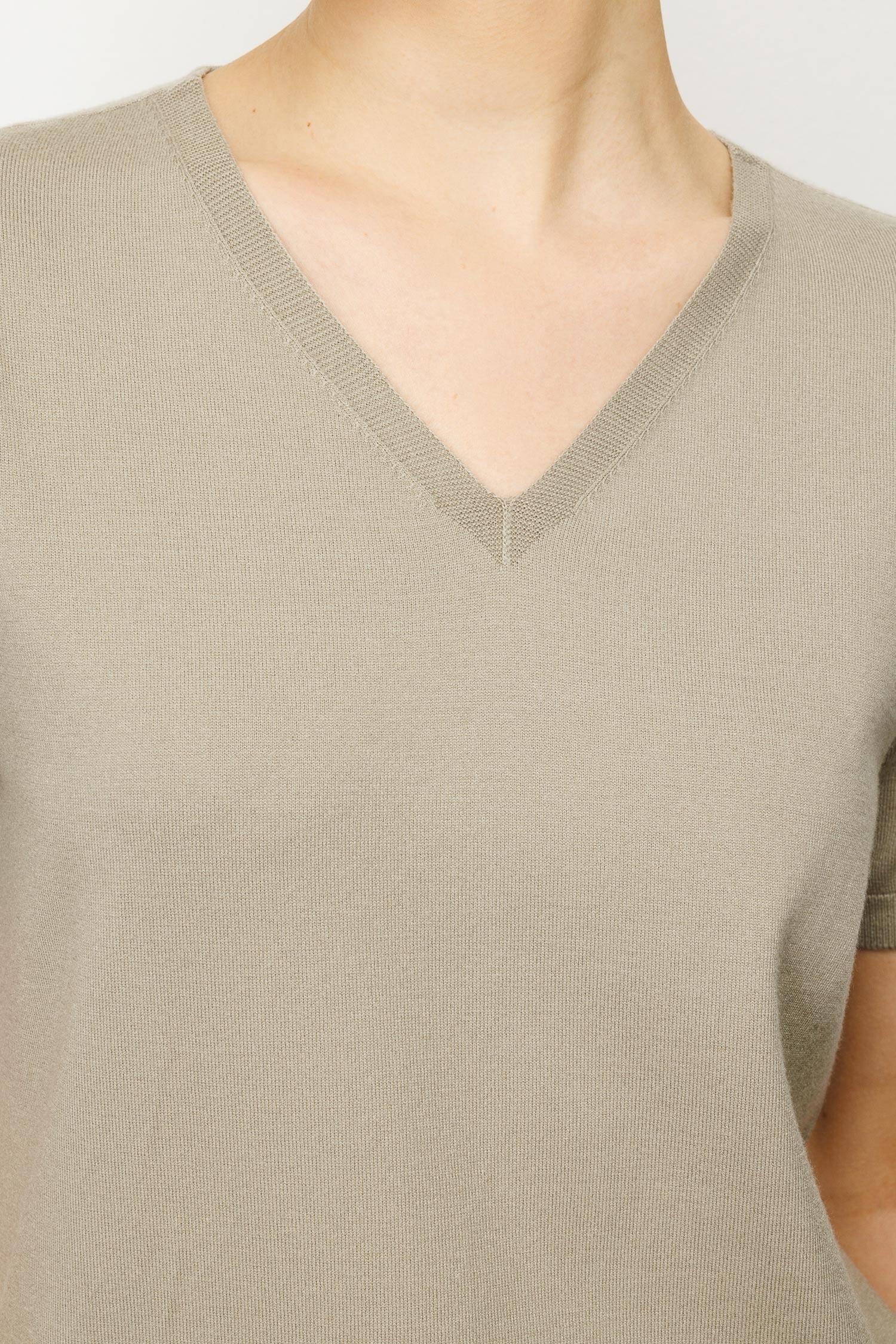 V Yaka Yarım Kol Triko